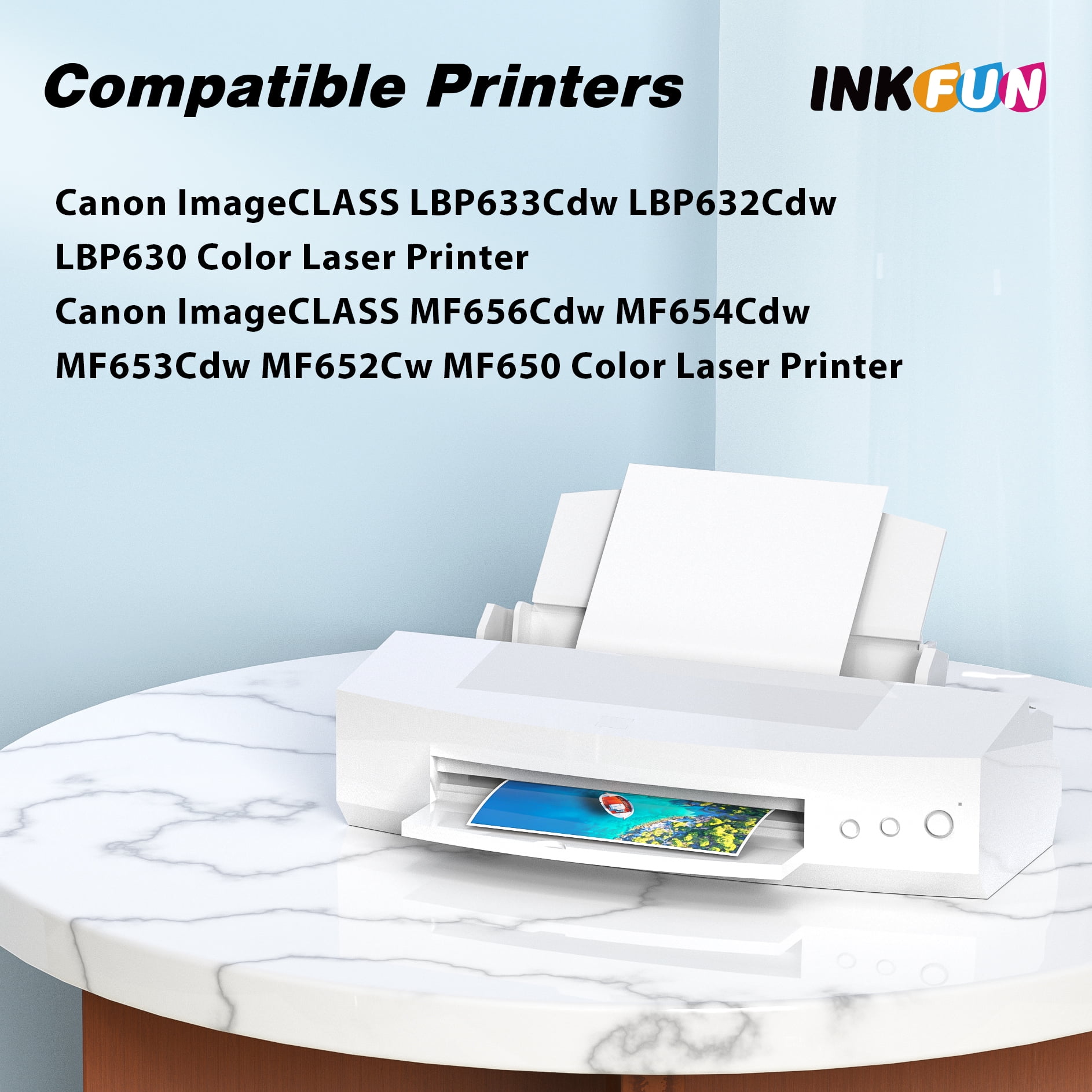 067 Toner Cartridge for Canon 067 067H CRG-067 Toner Cartridge 4 Pack for Canon ImageCLASS MF656Cdw MF654Cdw MF653Cdw MF652Cw MF650 LBP633Cdw LBP632Cdw LBP630 Printer (Black Cyan Magenta Yellow) - Image 6