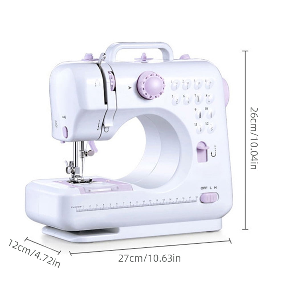 Mini Sewing Machine for Beginners, 42 Piece Handheld Electric Sewing Machines Kit with Built-in 12 Stitches/2 Speed/Auto Winding for Kids Adults - Image 4