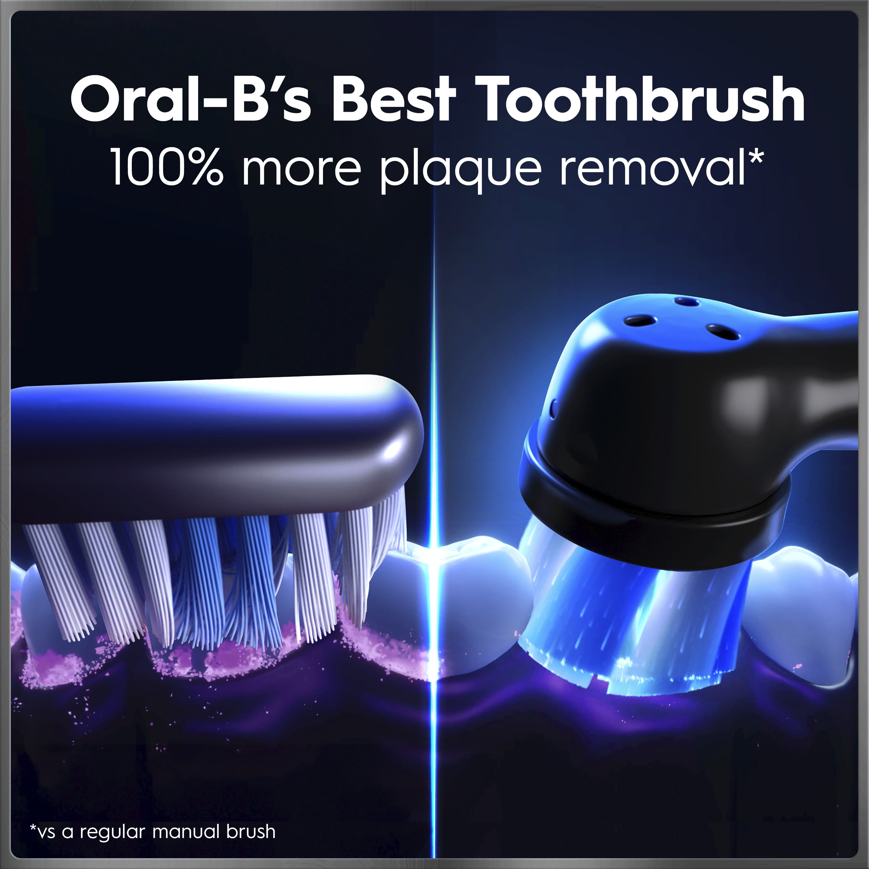 Oral-B iO Series 10 Rechargeable Electric Toothbrush with (2) Ultimate Clean and (2) Gentle Care Replacement Brush Heads, Black, and Charger - Image 8