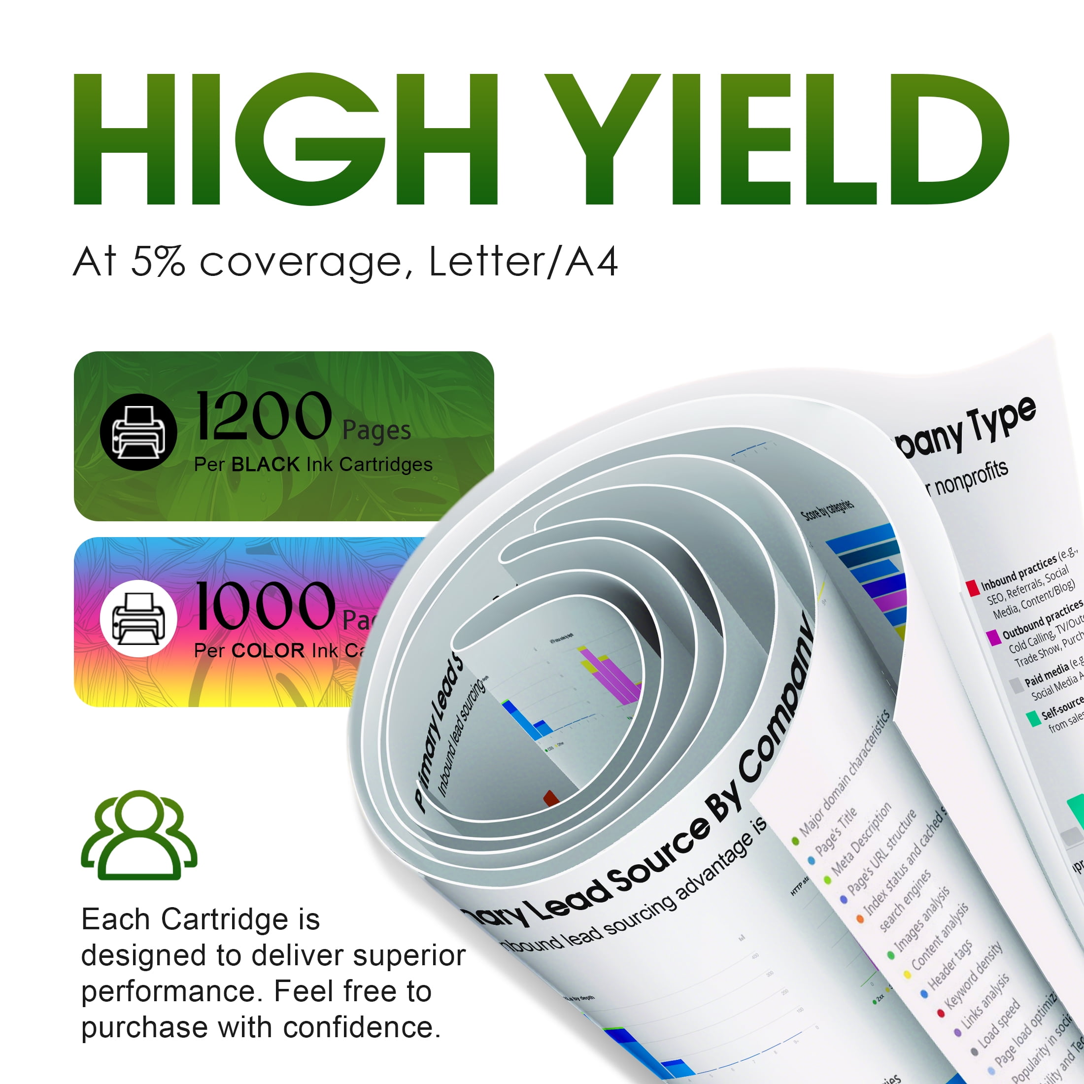 910 XL 910XL Combo Pack Ink Cartridges Compatible with HP 910 Ink Cartridges for 910 XL HP Printer for HP OfficeJet 8020 8015e Pro 8025e 8020e (5 Pack) - Image 3