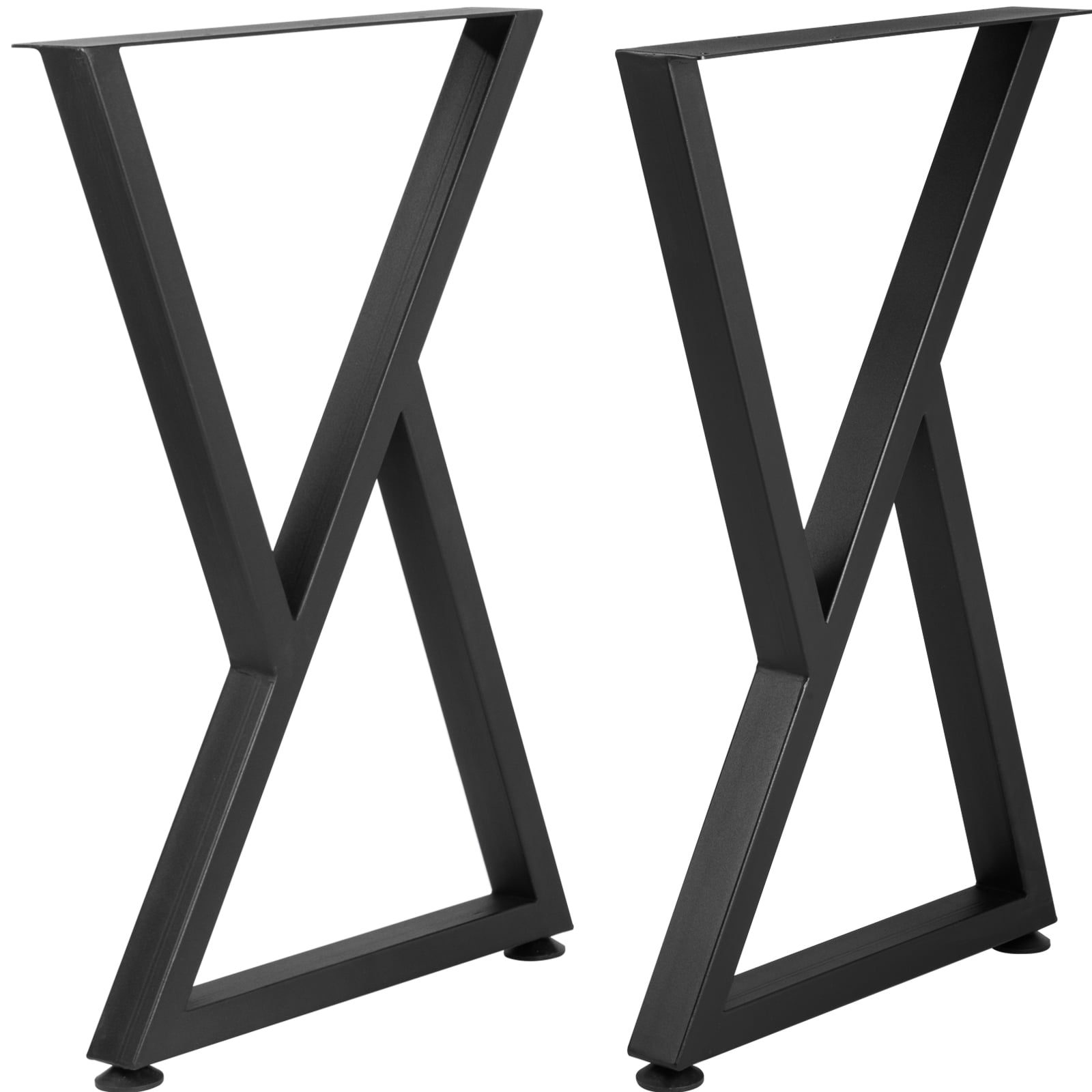 VEVOR 28x18 inch Z Shape Metal Table Legs, Set of 2, Heavy Duty Desk/Bench Legs, Wrought Iron Furniture Bases - Image 6