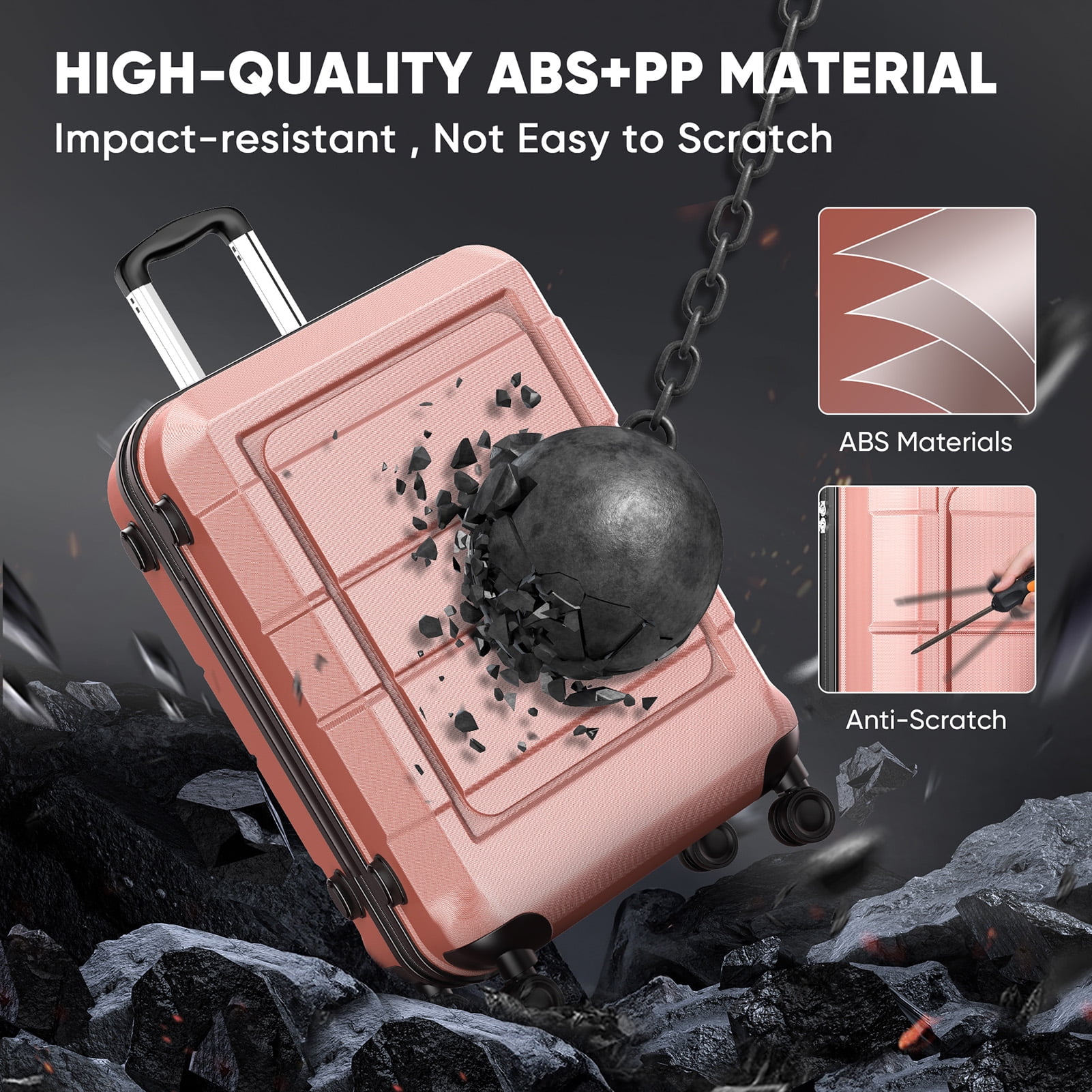 20” Carry - On Rolling Hardside Spinner Luggage - Image 7