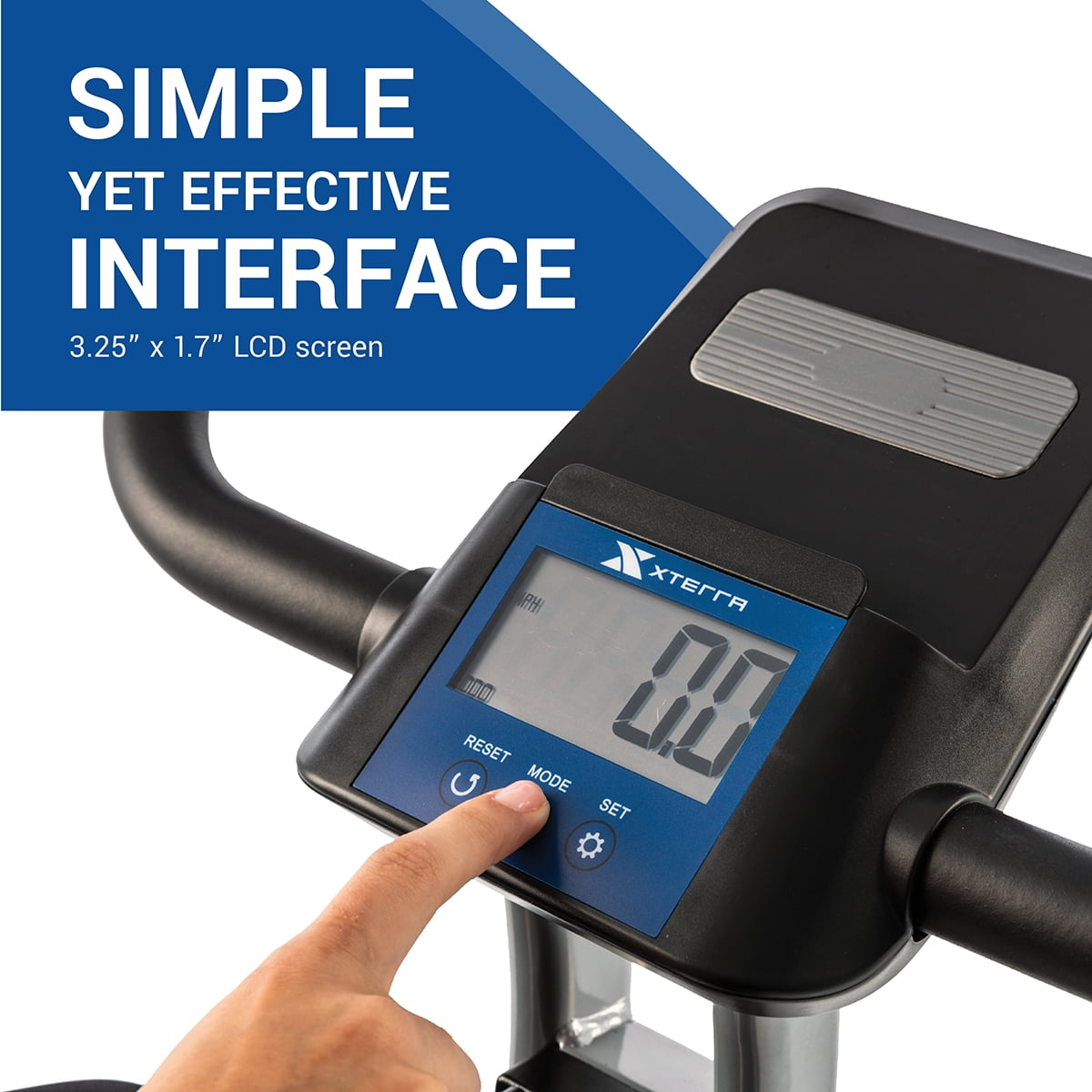 XTERRA Fitness FB160 Compact Folding Stationary Bike with Heart Rate Sensors and Large Padded Seat - Image 6