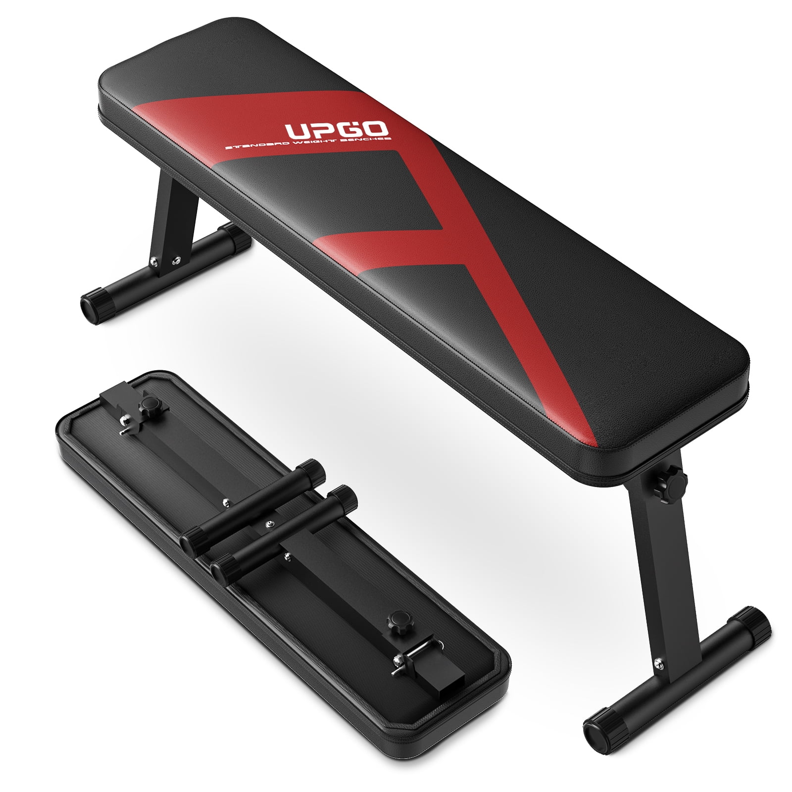 FLYBIRD 600LBS Folding Flat Bench, Sturdy Lightweight and Space-saving Bench Press Flat Weight Bench, Easy to Assemble - Image 4