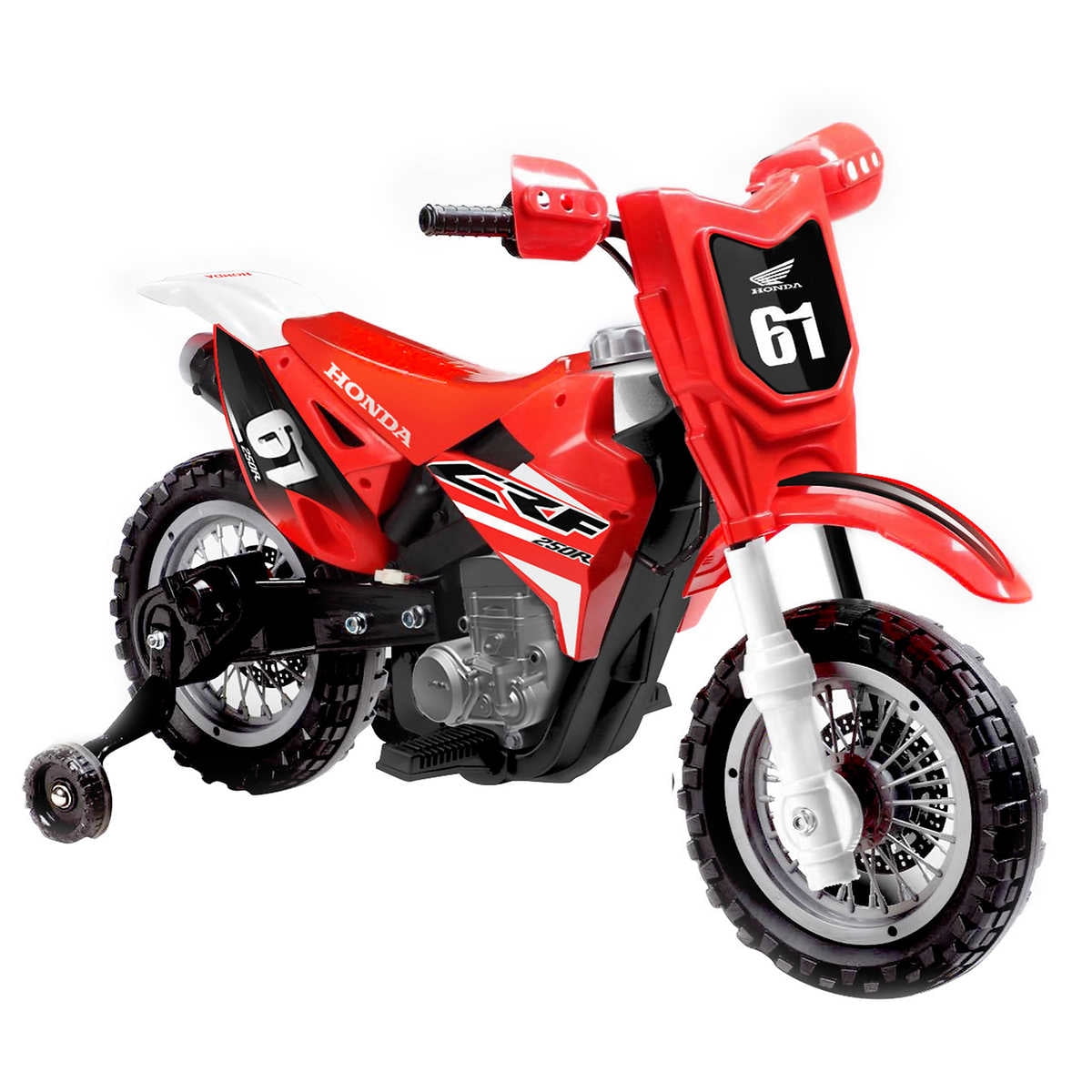 BEST RIDE ON CARS Honda CRF250R Dirt Bike 6V Red - Image 5
