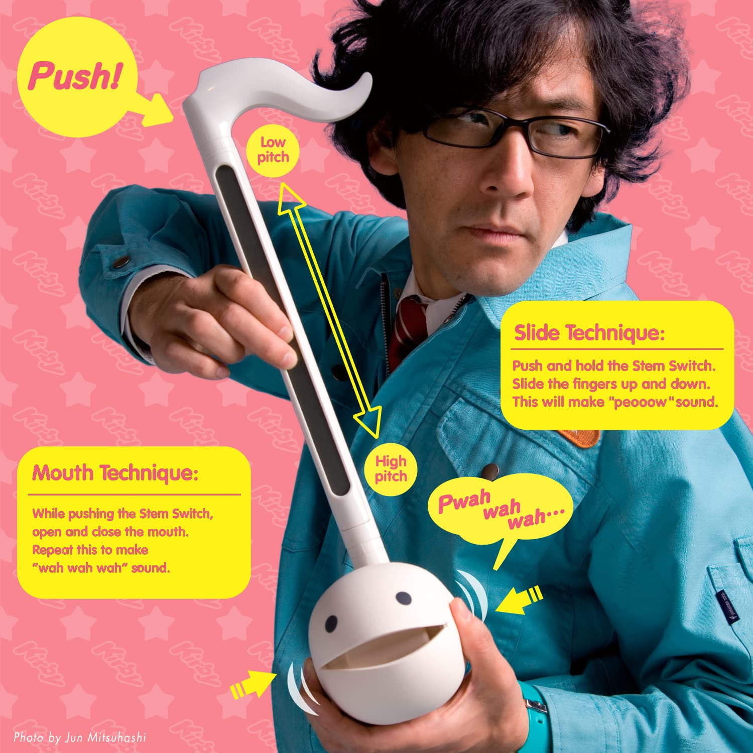 Otamatone Deluxe Musical Instrument Synthesizer for Adults - Kirby - Image 3