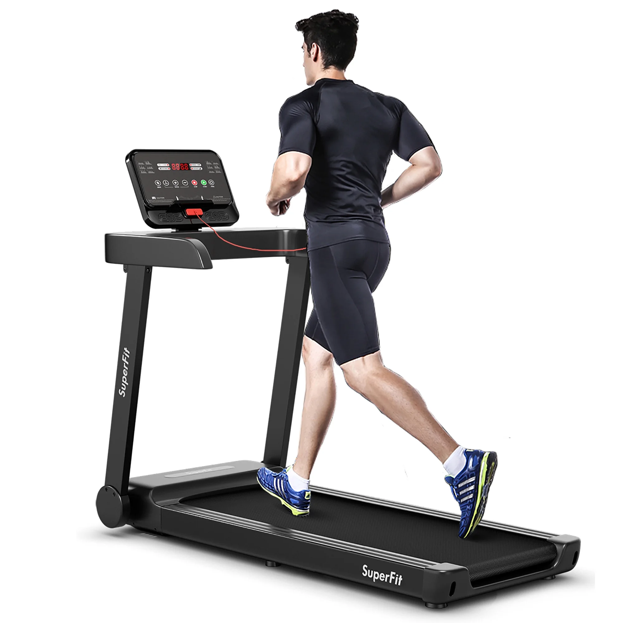 SuperFit 2.25HP Electric Treadmill Running Machine w/App Control for Home Office - Image 3
