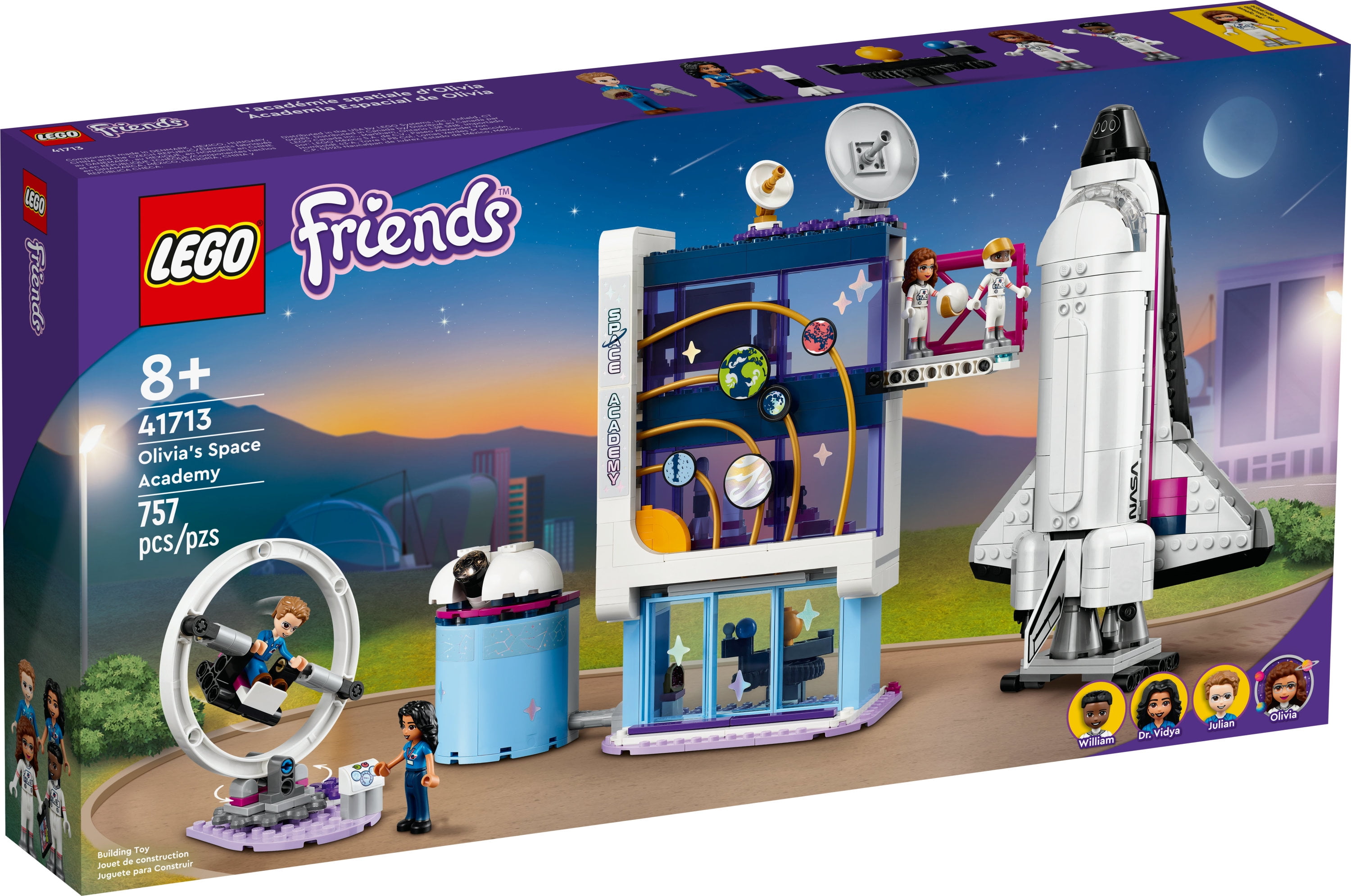 LEGO Friends Olivia’s Space Academy Shuttle Rocket 41713, NASA Space Shuttle Toy for Kids, Pretend Play Space Academy with Astronaut Mini Figures, Gift for Boys Girls 8+ Years Old - Image 4