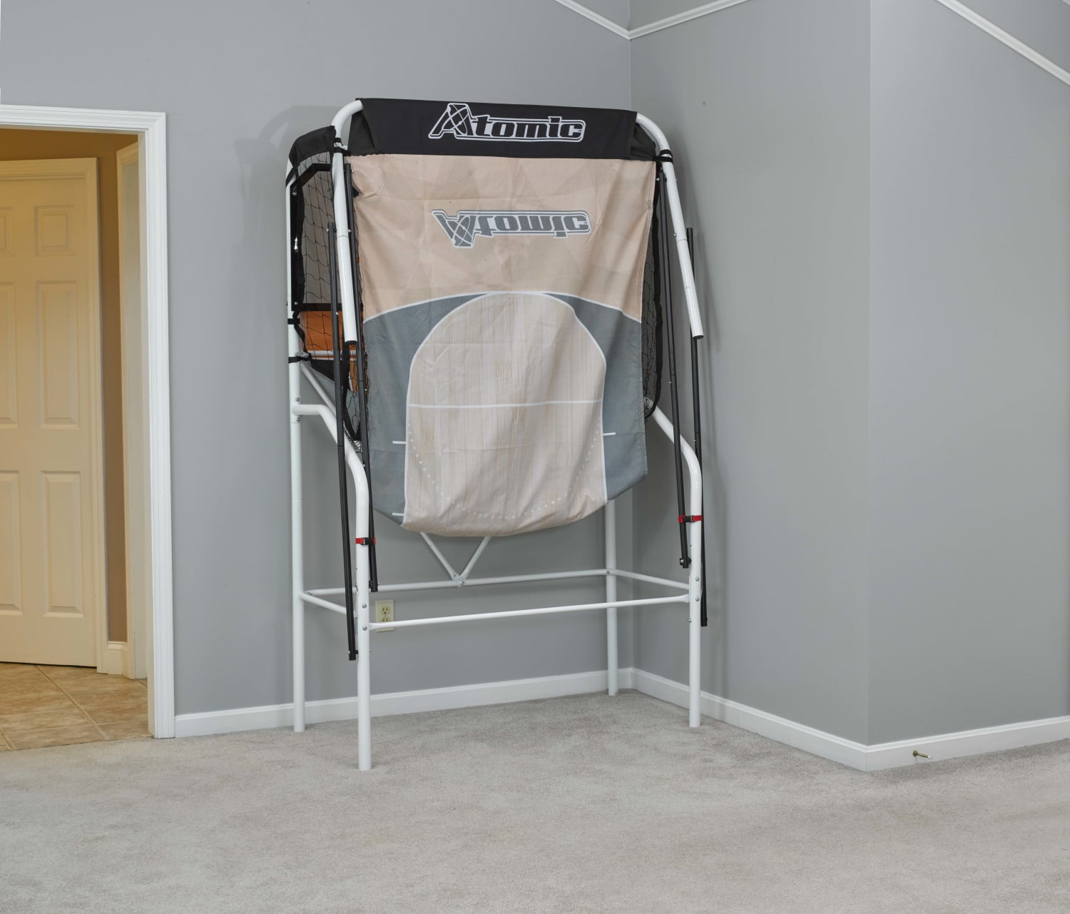 Atomic Slam Dunk Basketball Shootout Includes 4 Miniature Basketballs and Air Pump and Needle - Image 8