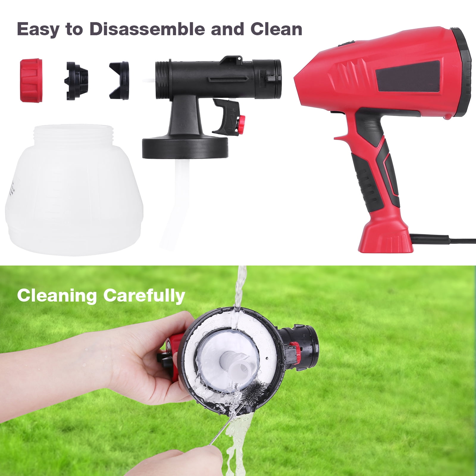 VANNECT Paint Sprayer 700W 1000ML High Power Spray Gun - Image 3