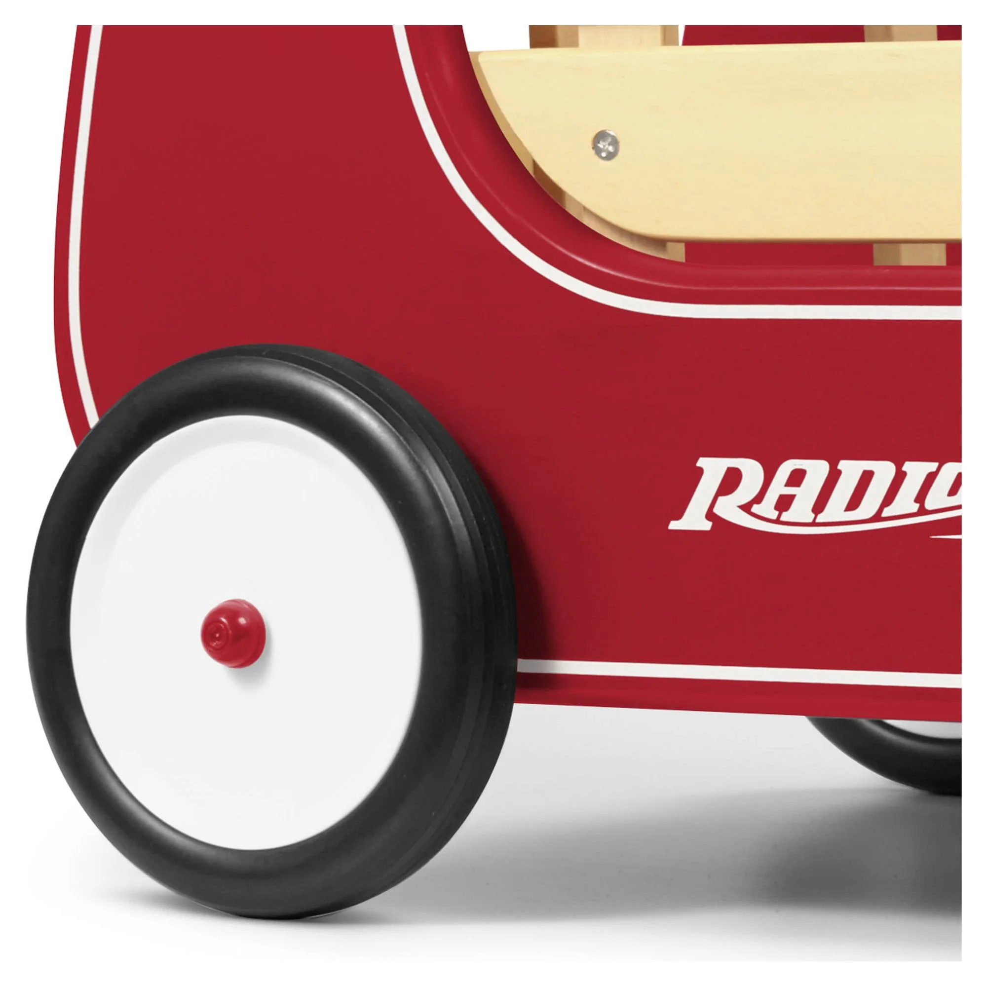 Radio Flyer, Classic Walker Wagon, Wood Push Walker, Red - Image 4