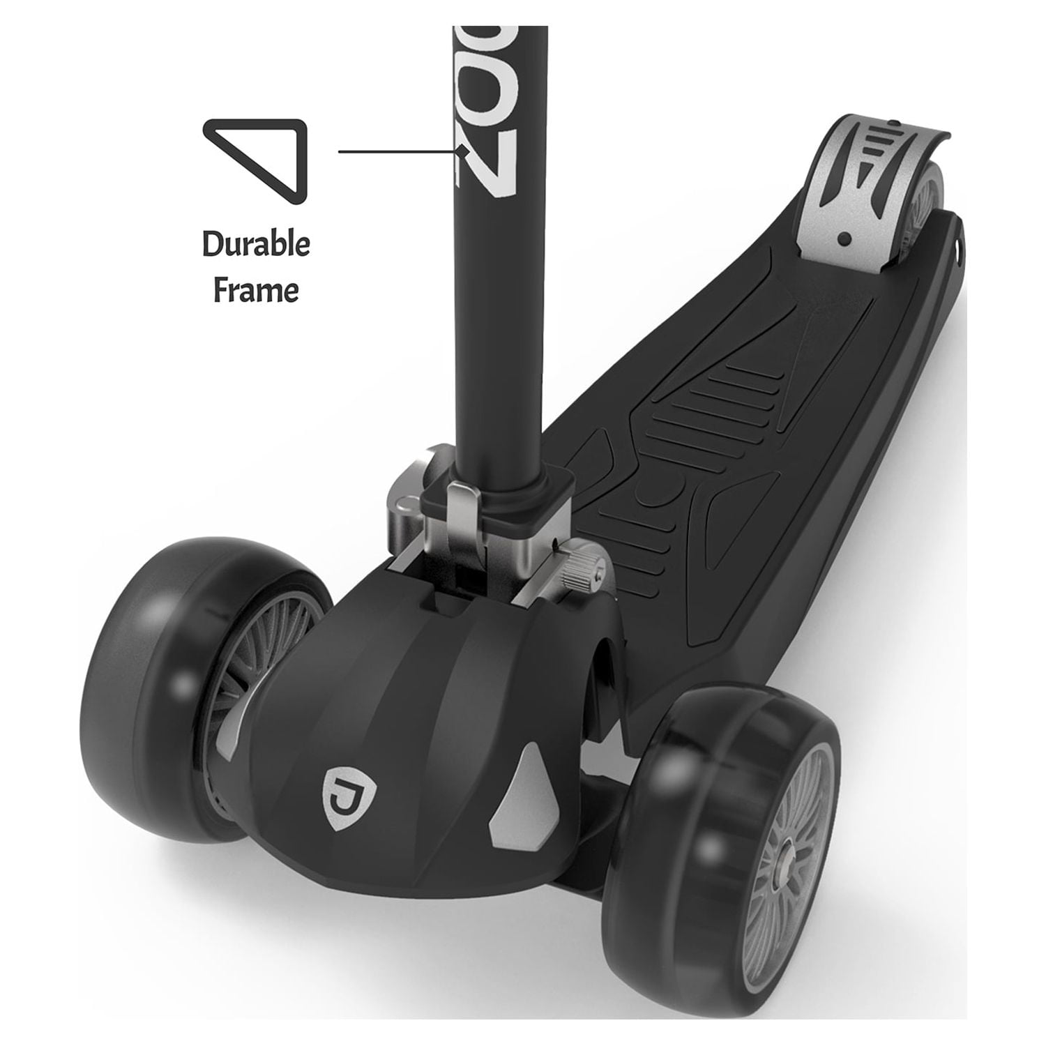 Jetson Triton Children's 3 Wheel Kick Scooter, Black - Image 7