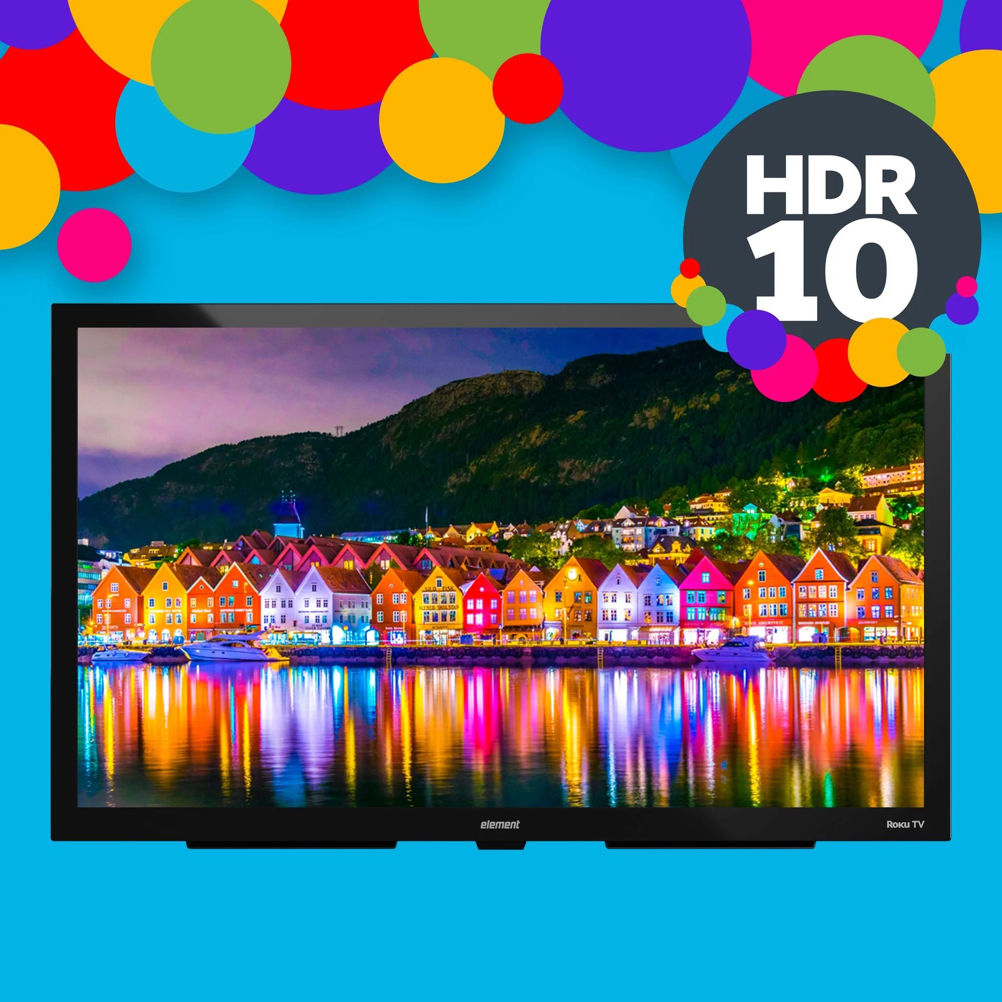 Element Electronics 55" 4K UHD Partial Sun Outdoor Roku Smart TV, Weatherproof (IP55 Rated), Tempered and Anti-Glare Glass (EP400AB55R) - Image 9