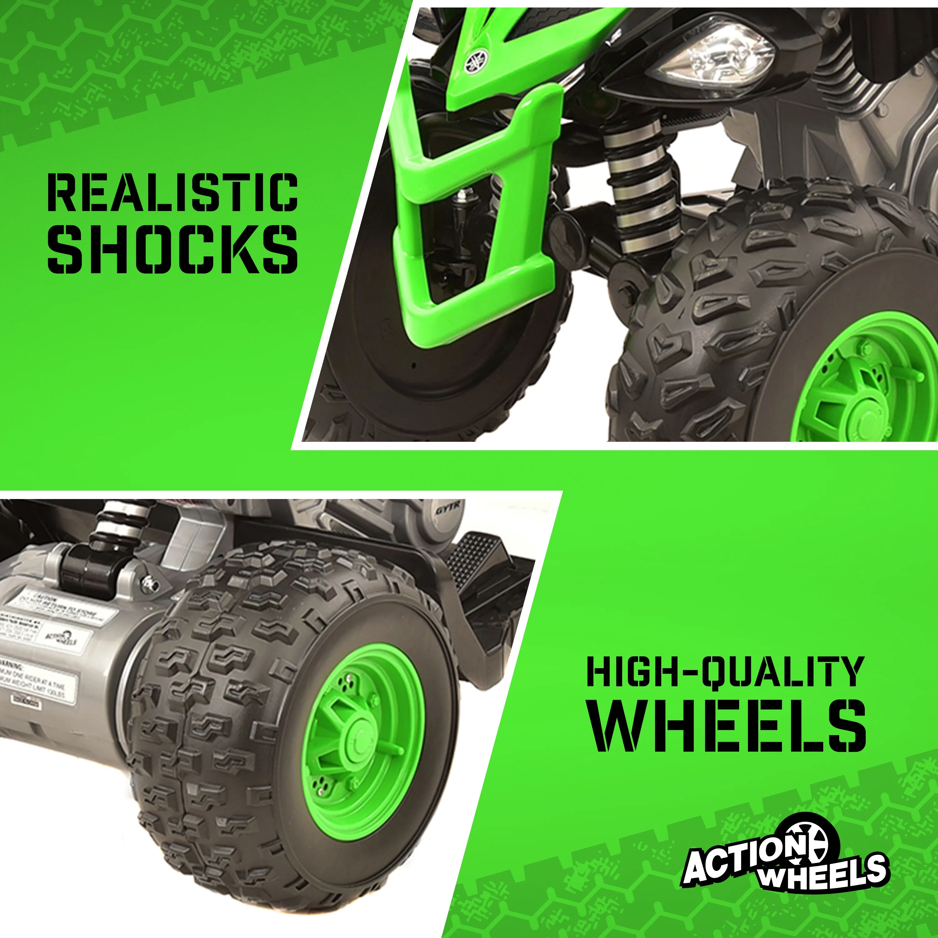 Yamaha Raptor 12V ATV Ride-on, Ages 3+, Speeds Up to 5 MPH, Includes Battery and Charger - Image 9