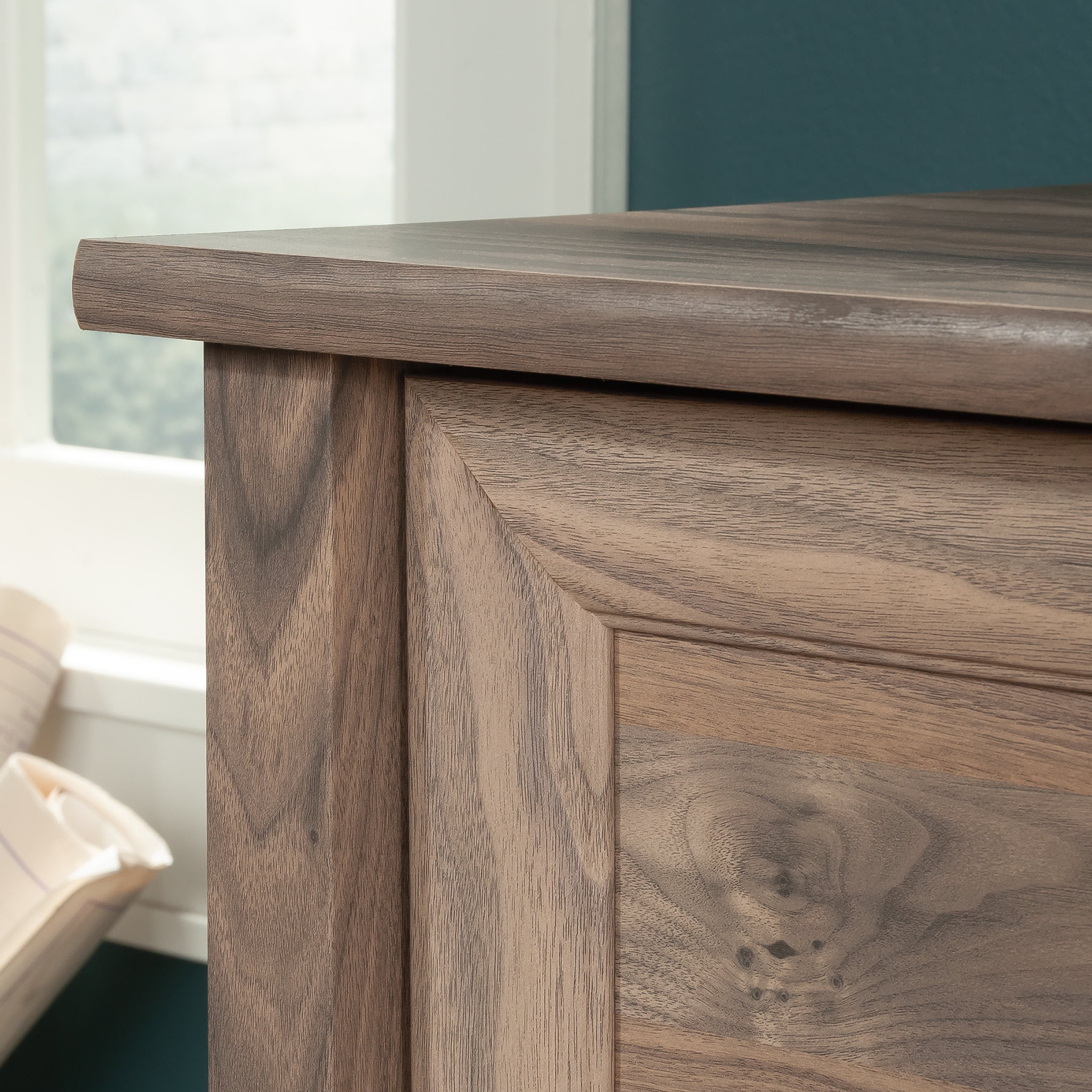 Sauder Edge Water 2-Drawer Lateral File Cabinet, Washed Walnut Finish - Image 10