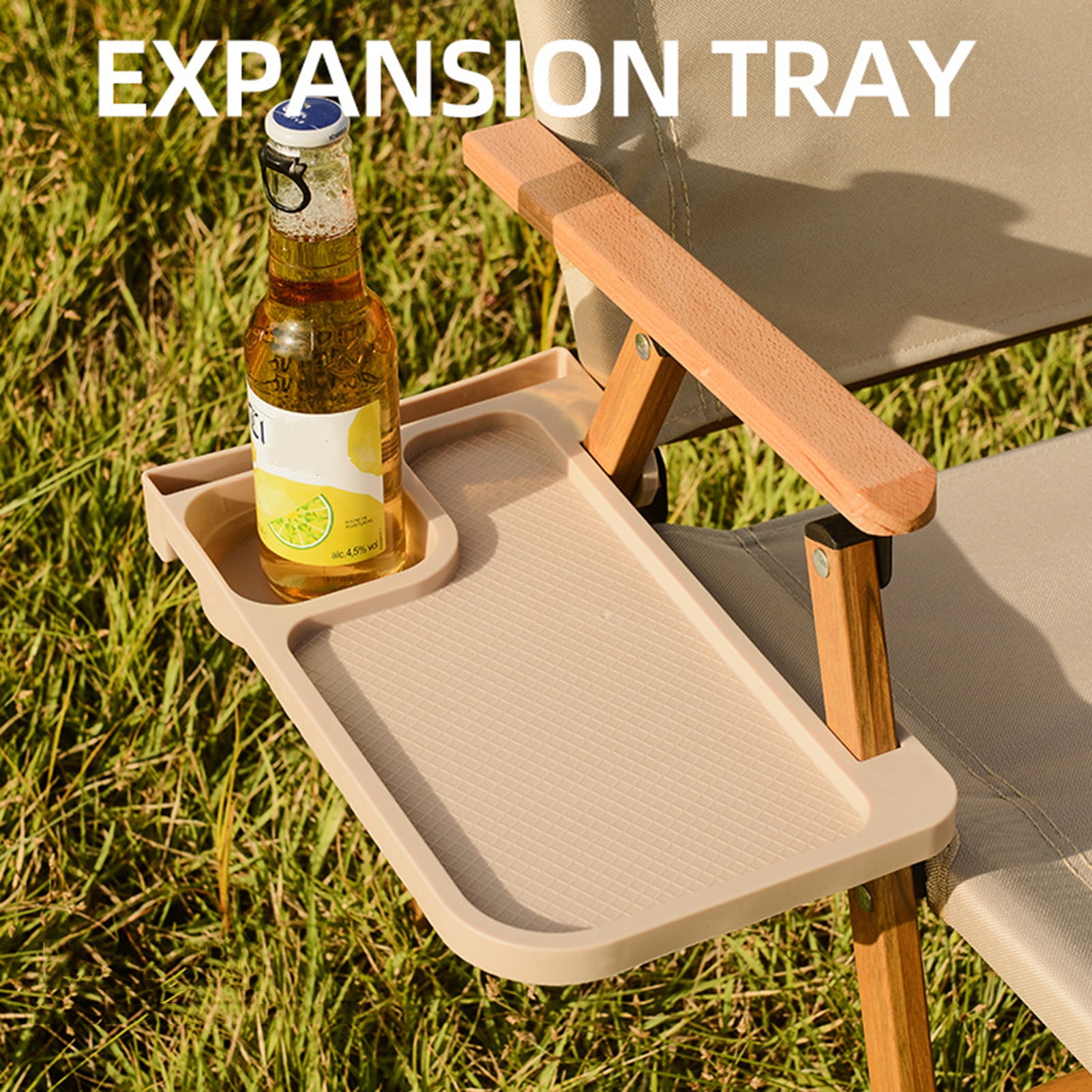 Camping Chair Shelf with Cup Holder Bunk Bed Bedside Nightstand Outdoor Snack Organizer Recliner Chair Side Tray Camping Accessories - Image 5