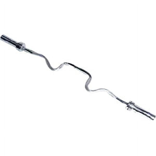 CAP Barbell 48 In. Olympic Super Curl Weight Bar, Chrome - Image 3