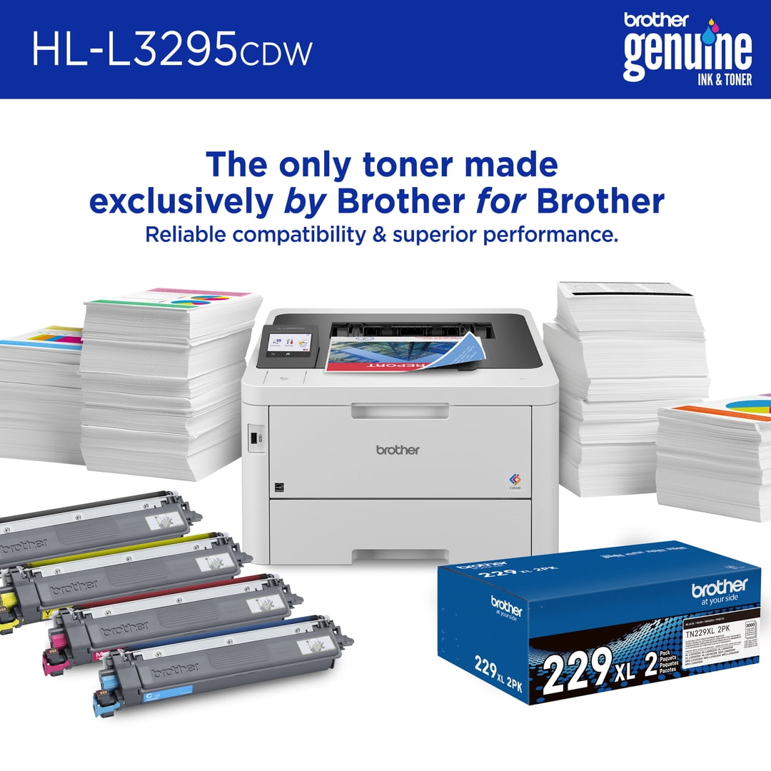 Brother HL-L3295CDW Wireless Compact Digital Color Printer with Laser Quality Output, Duplex, NFC and Mobile Printing & Ethernet - Image 5