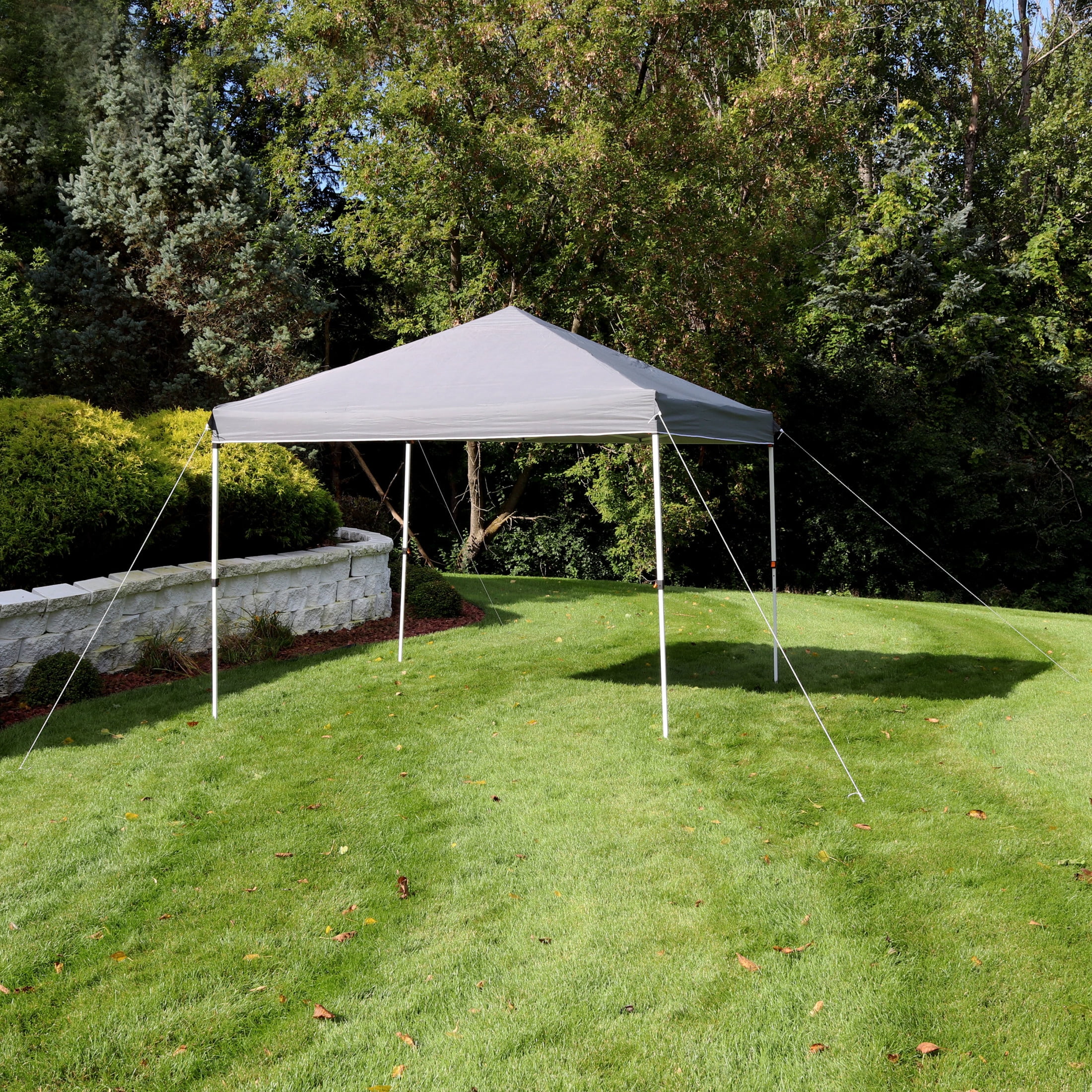 Sunnydaze 10' x 10' Gray Solid Standard Pop-Up Outdoor Canopy with Carrying Bag - Image 4