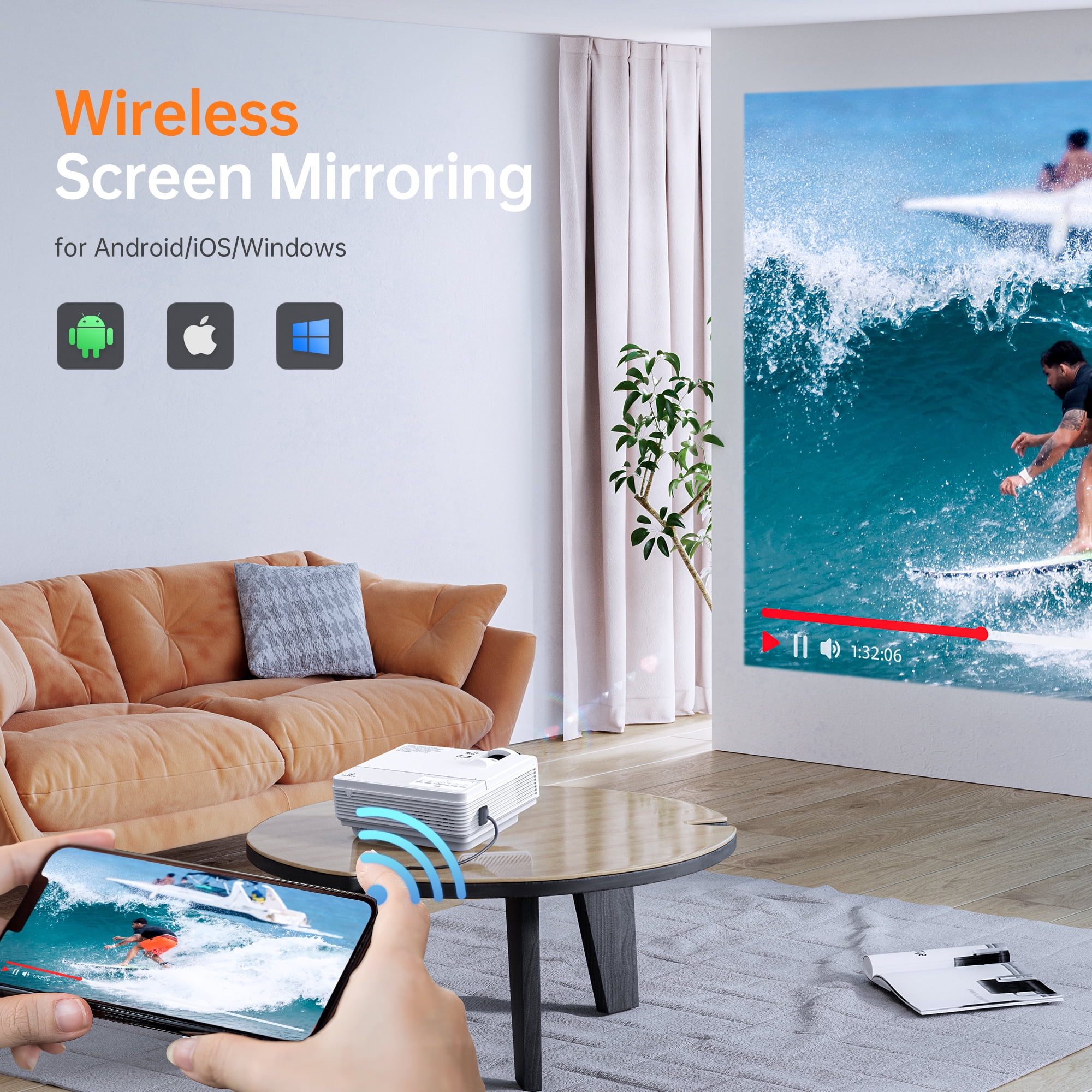 VANKYO Leisure Portable Video Projector, WiFi Mini Projector, 1080P - Image 7