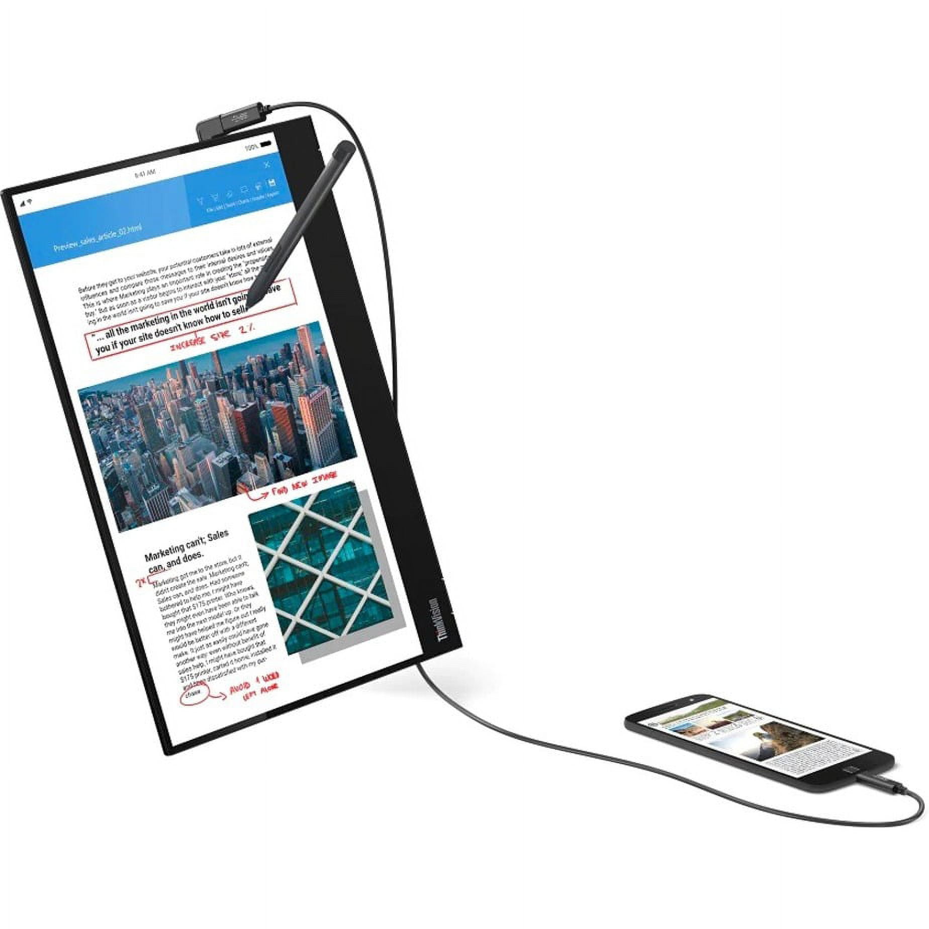 Lenovo ThinkVision M14t 14" LCD Touchscreen Monitor - 16:9 - 6 ms Extreme Mode - Image 21