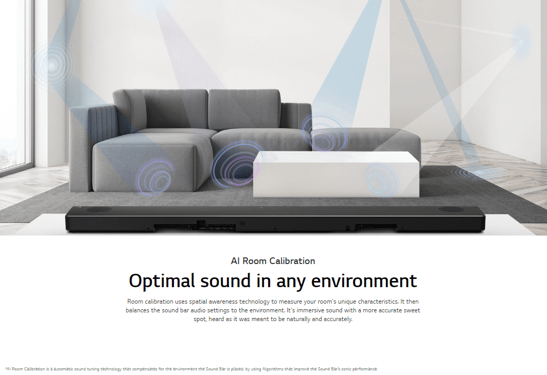 LG 5.1.2 Channel High Res Audio Soundbar with Dolby Atmos® and Goolge Assitant Built-In - SN9YG - Image 10