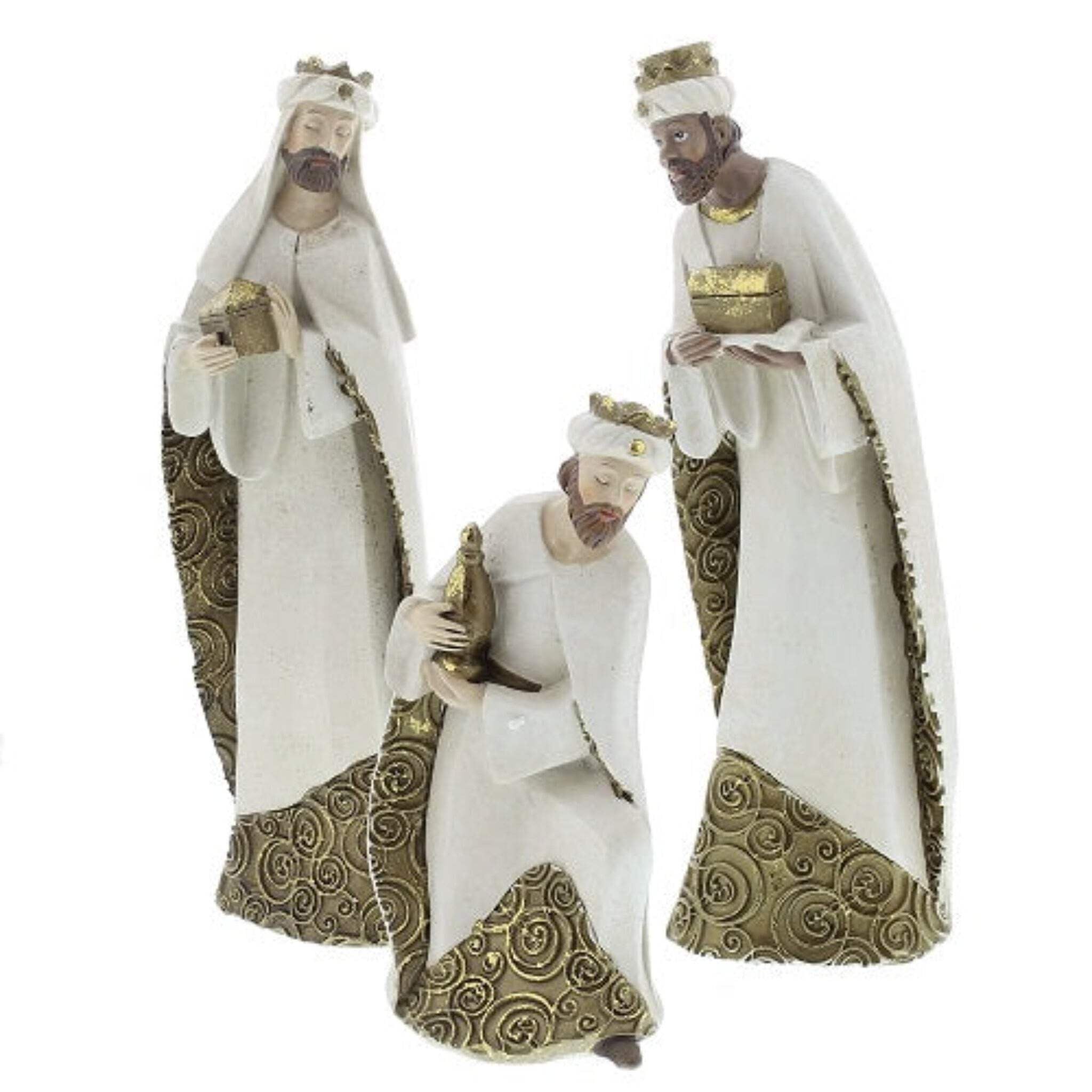 Ivory and Gold Christmas Nativity 10 Piece Set Holiday Decoration New 31379 - Image 4