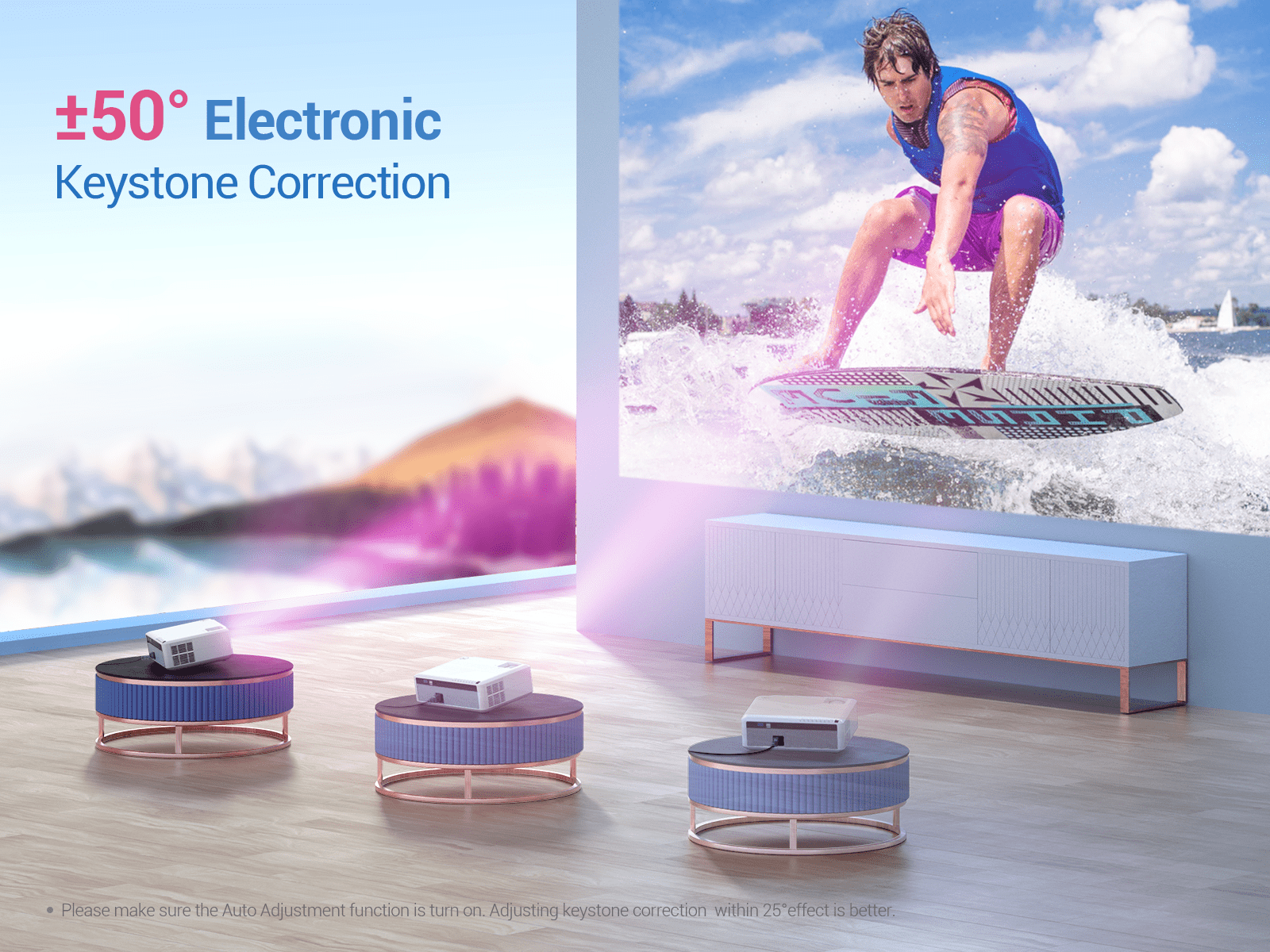 VANKYO Performance V630W Native 1080P Projector, Full HD 5G Wifi Projector with LCD Display - Image 3