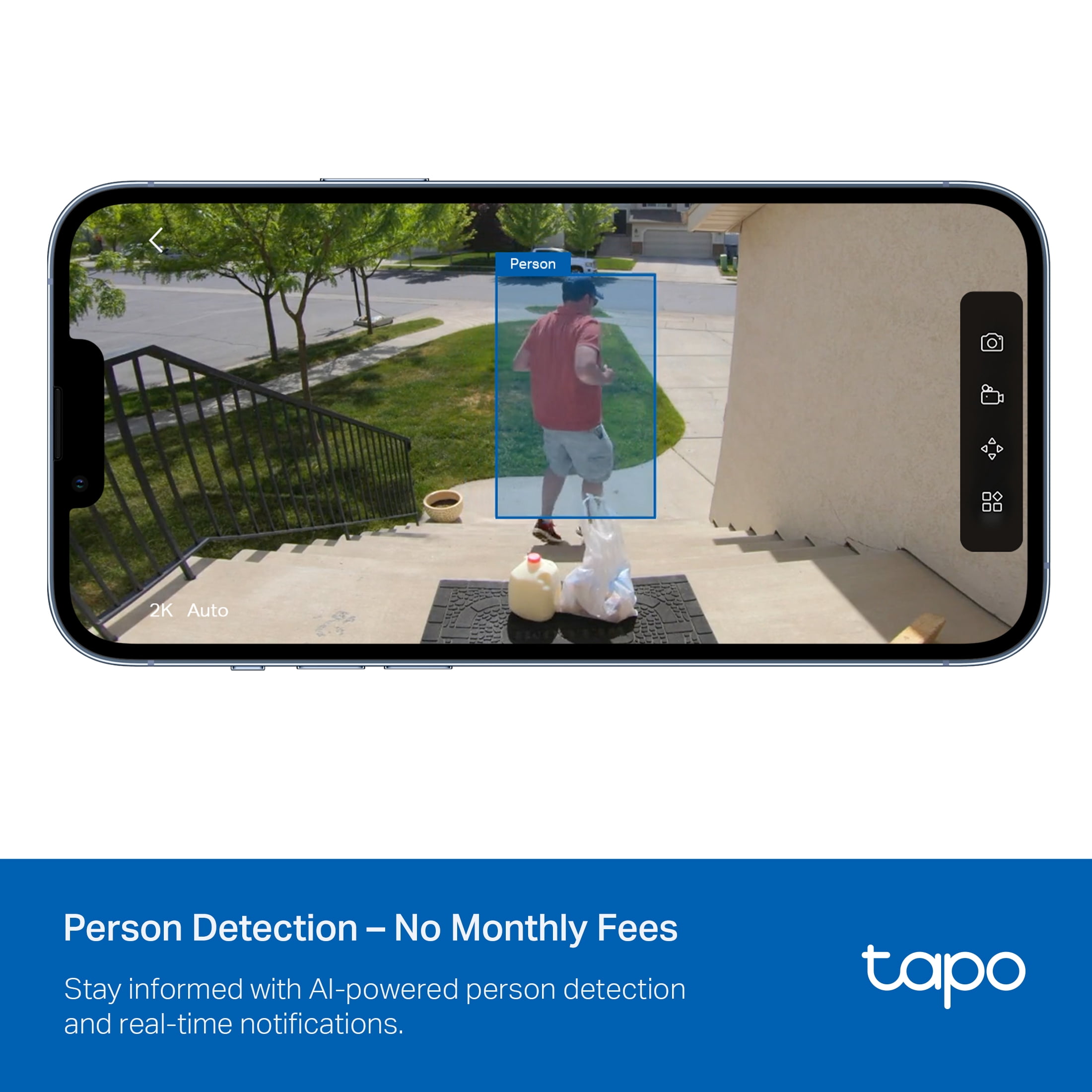 TP-Link Tapo Wireless Indoor/Outdoor 2K Security Camera, Waterproof, Rechargeable, Battery-Powered, Install Anywhere, Local or Cloud Storage - Subscription not Required, Two-Way Audio - TC82(2-pack) - Image 12