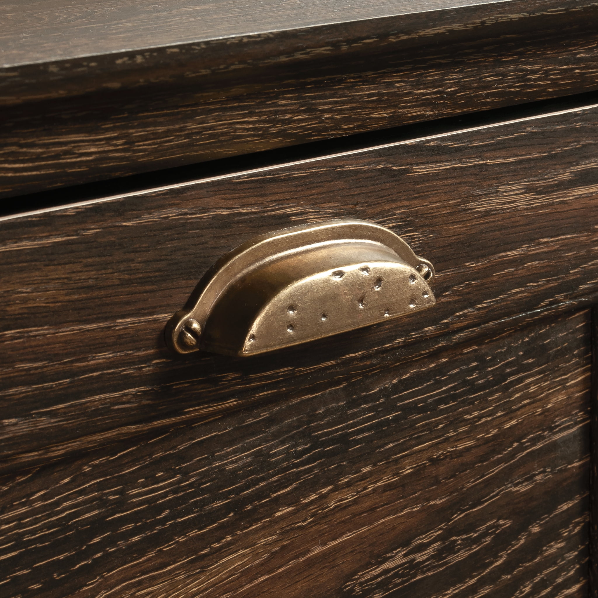 Sauder Barrister Lane Lateral File Cabinet, Iron Oak Finish - Image 8