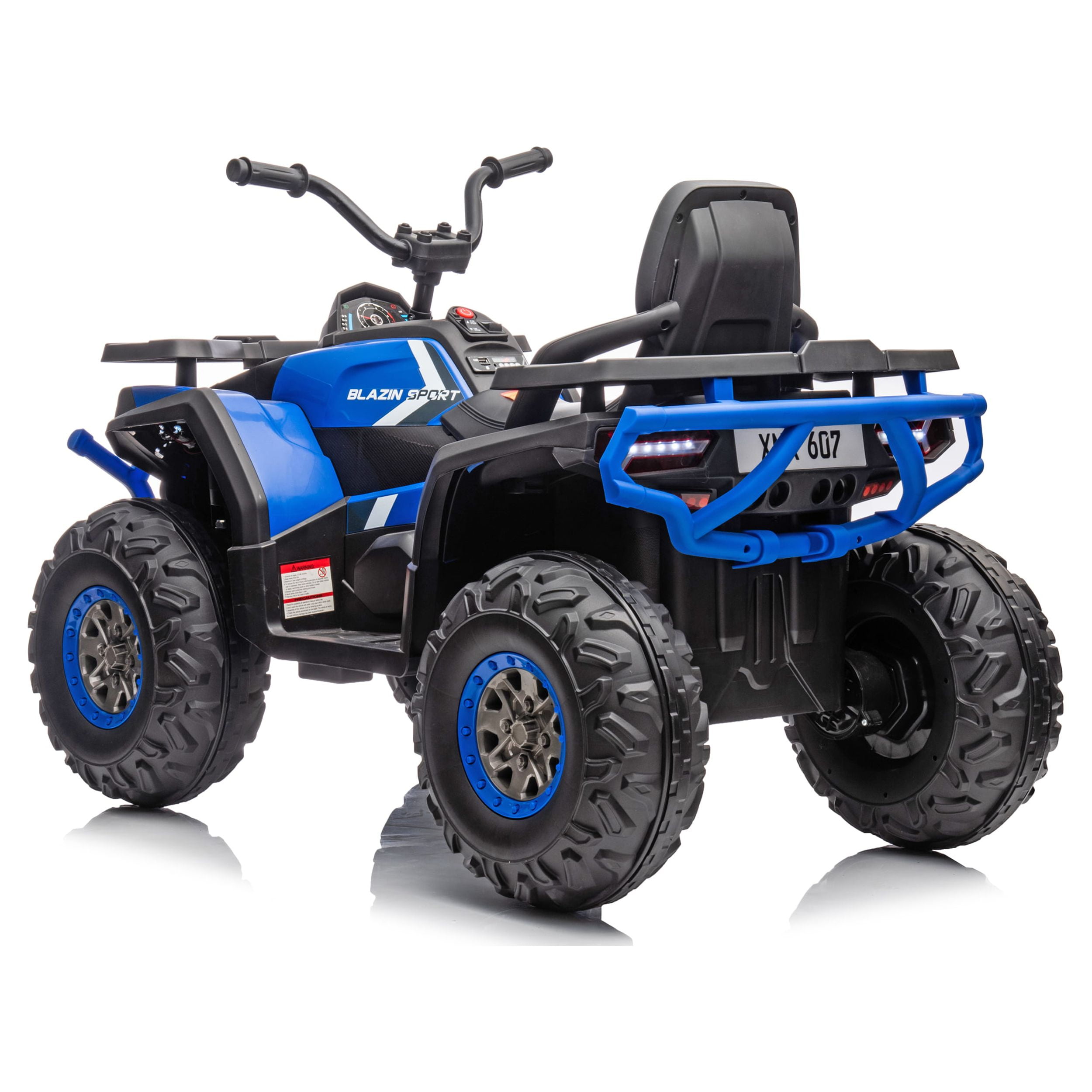 Blazin' Wheels 12V Battery Operated Blue ATV Ride on - Unisex Toy Max speed 4.3mph - Image 5