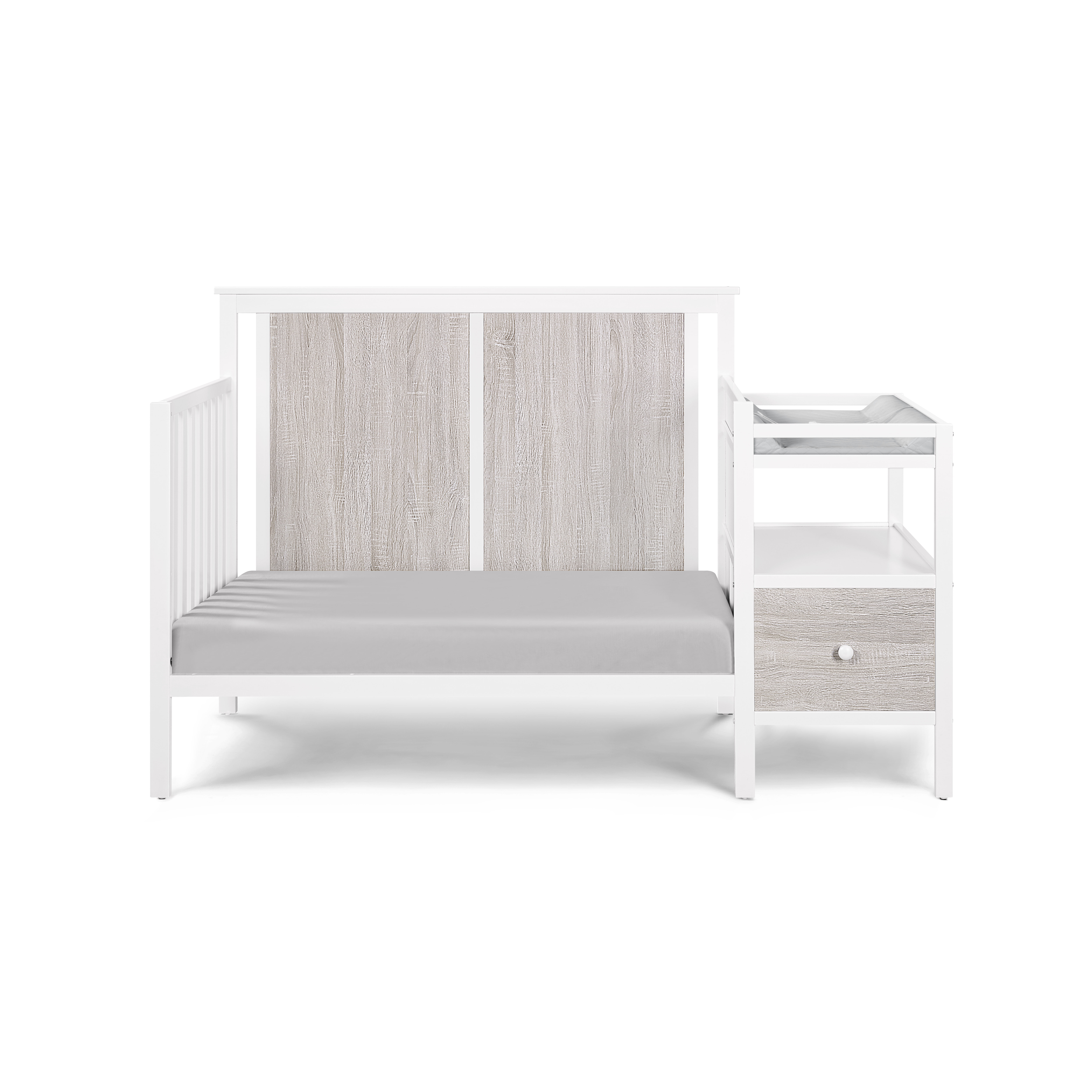 Suite Bebe Connelly 4-in-1 Convertible Crib and Changer Combo, White - Image 5