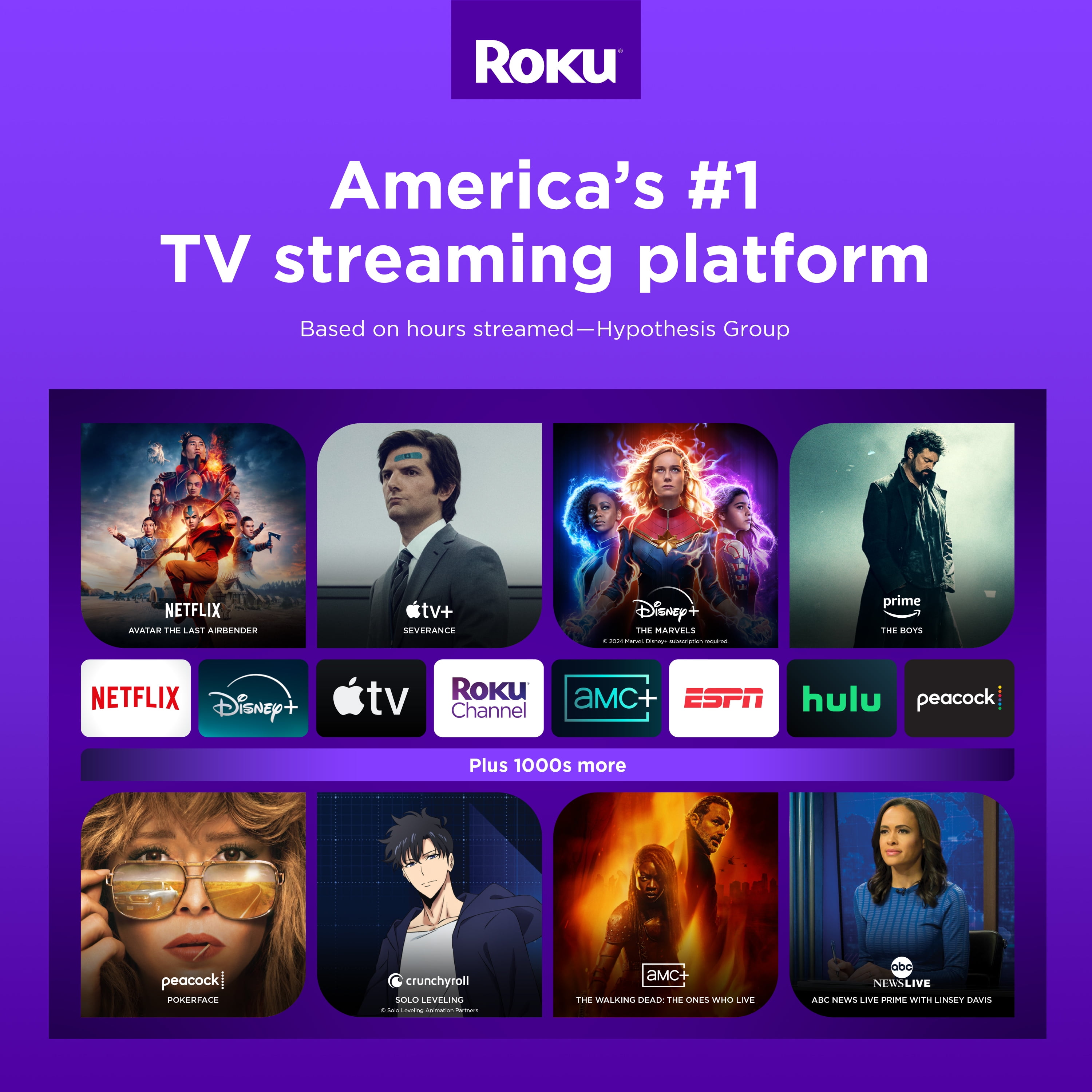 Roku 65-Inch Plus Series 4K QLED Smart Roku TV with Roku Voice Remote Pro, Dolby Vision, Striking 4K Resolution, Automatic Brightness, & Seamless Streaming - Image 4