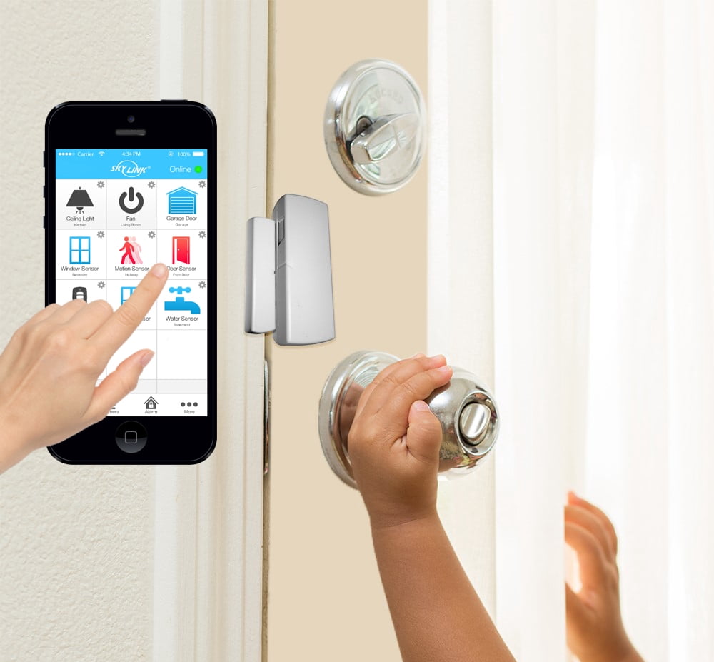 Skylink SK-250 Alarm Camera Deluxe Connected Wireless Security Home Automation System, iOS IPhone Android Smartphone, and Echo Alexa Compatible - Image 4