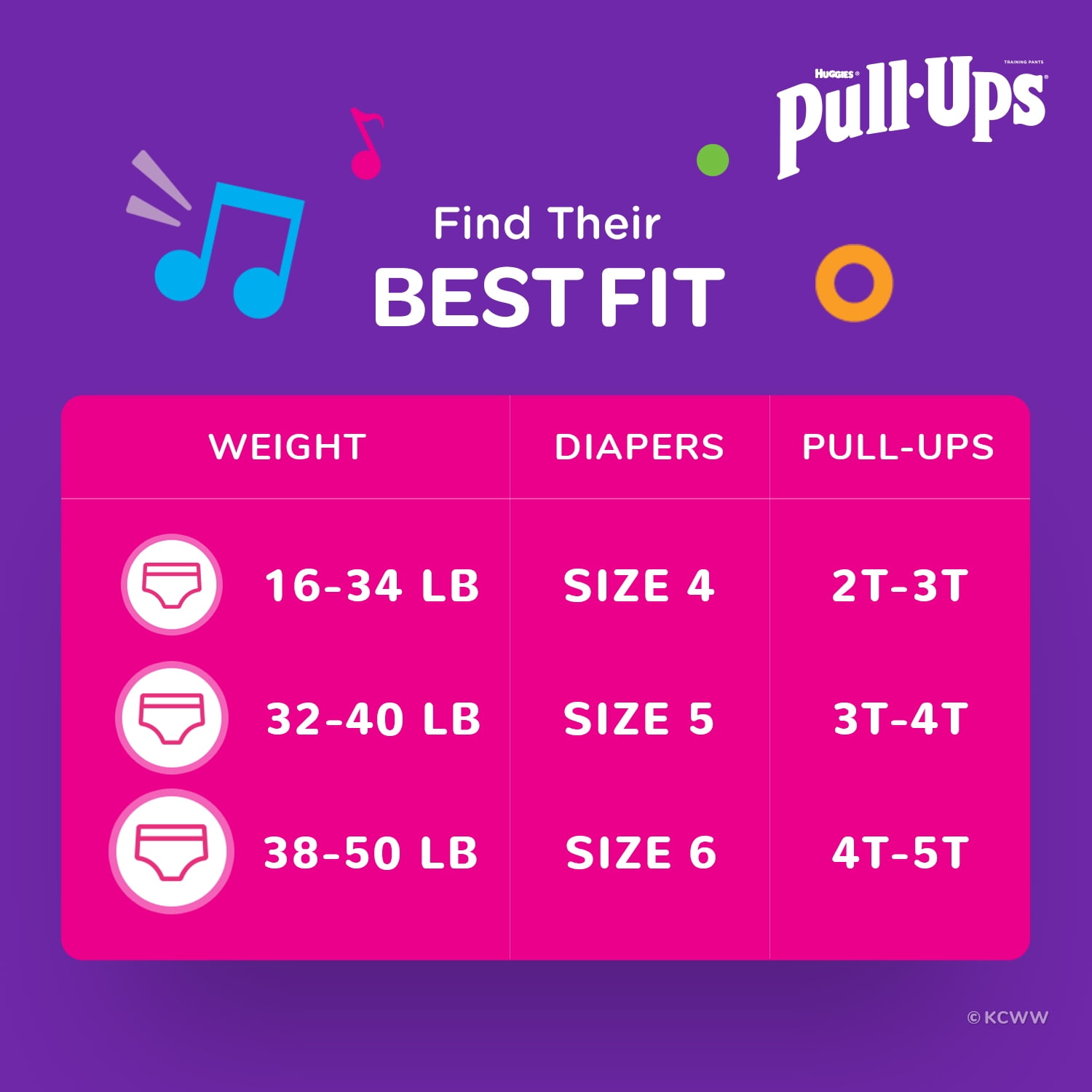 Pull-Ups Girls' Potty Training Pants Size 4, 2T-3T, 104 Ct - Image 10