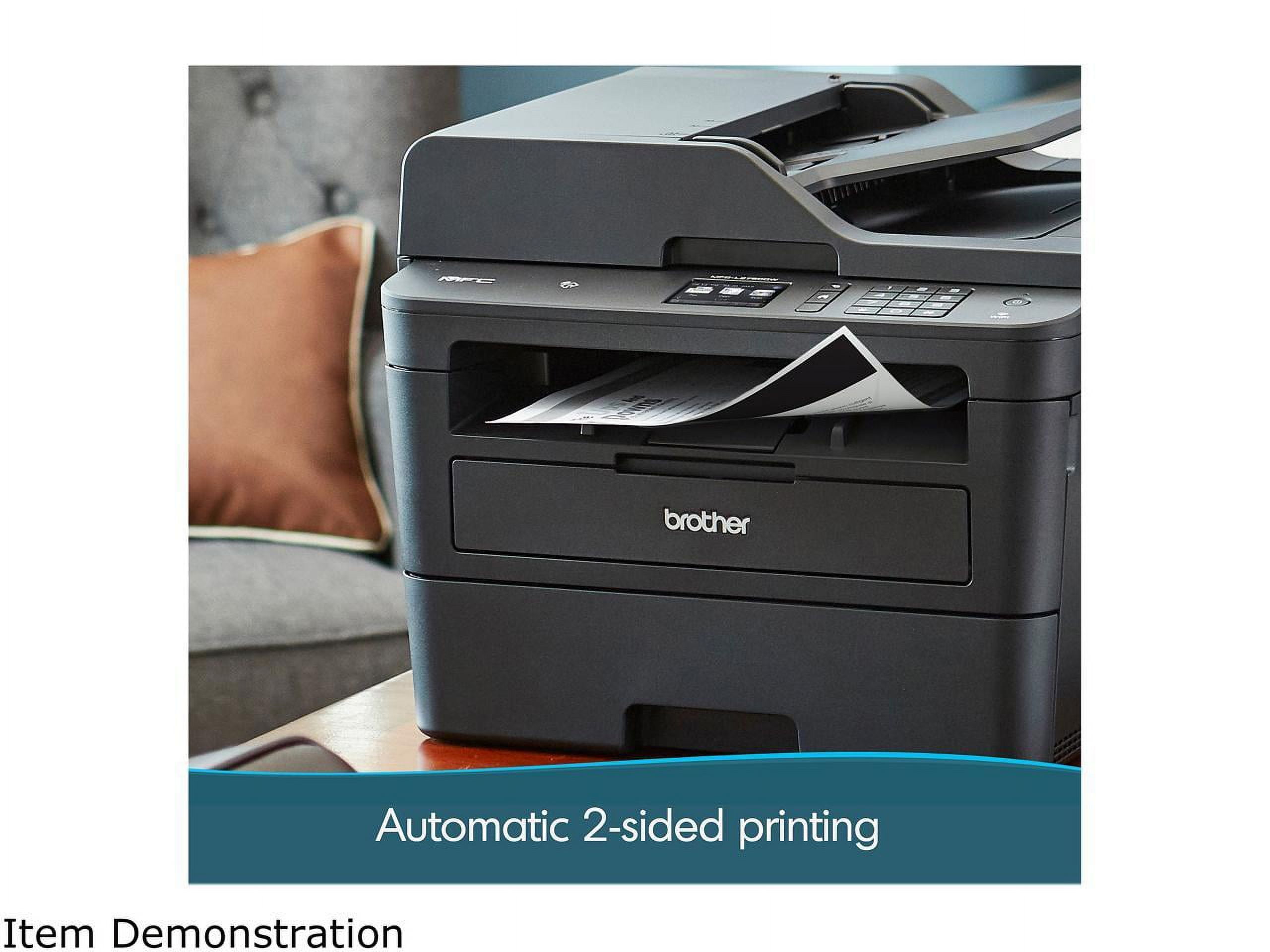 Brother MFCL2750DW Monochrome All-in-One Wireless Laser Printer, Duplex Copy & Scan - Image 7