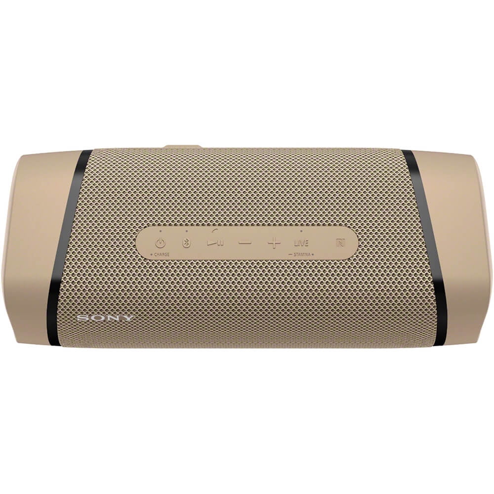 Sony SRS-XB33 EXTRA BASS Wireless Waterproof Bluetooth Portable Speaker, Taupe - Image 5