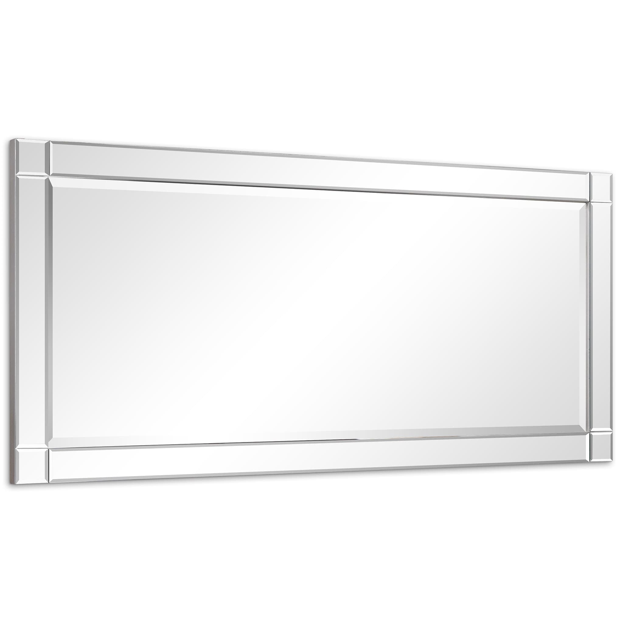 Empire Art Direct Moderno Squared Corner Beveled Rectangle Wall Mirror, 24" x 54", Ready to Hang - Image 3