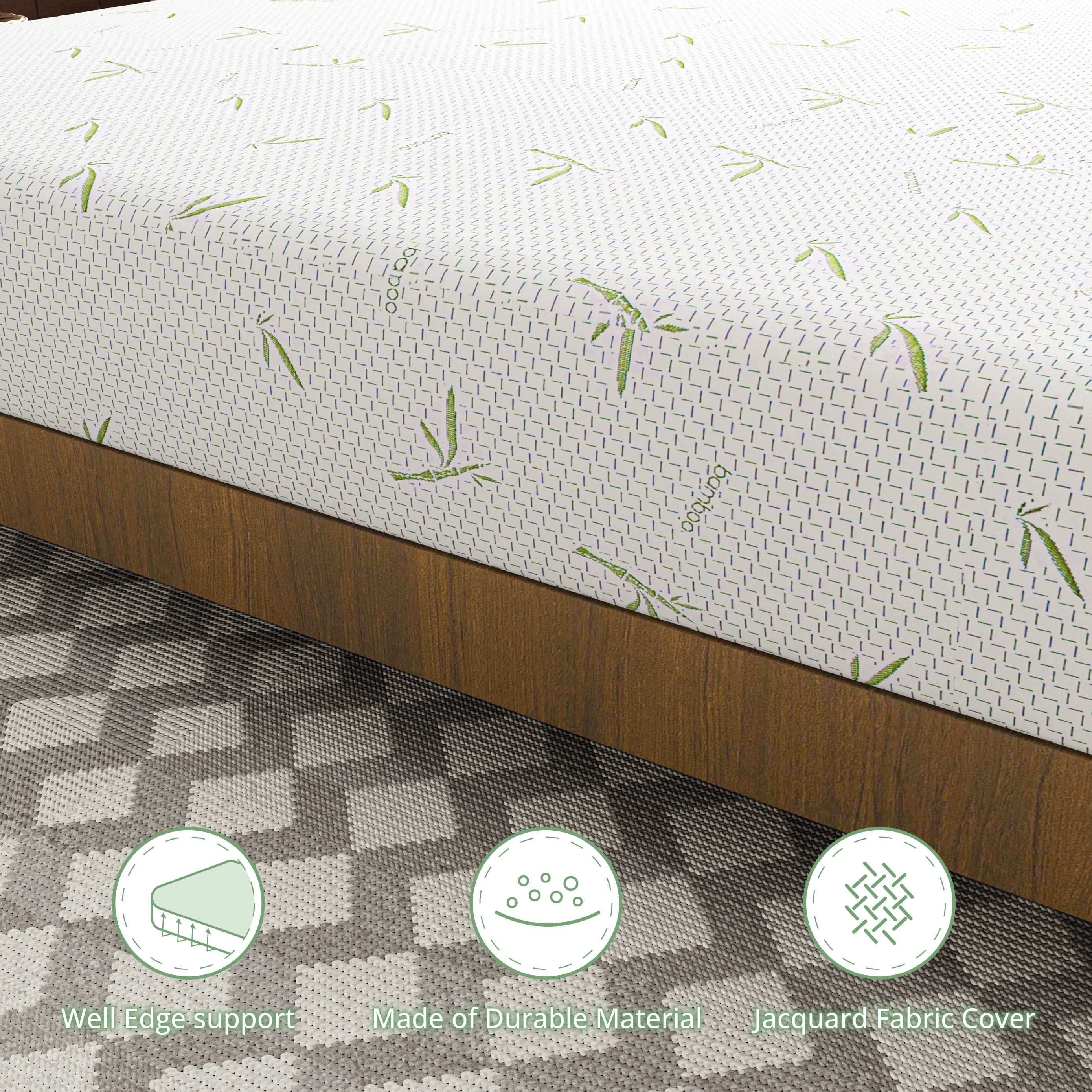 Arctus Twin Mattress, 8 inch Gel Memory Foam Mattress in a Box, Medium - Image 8