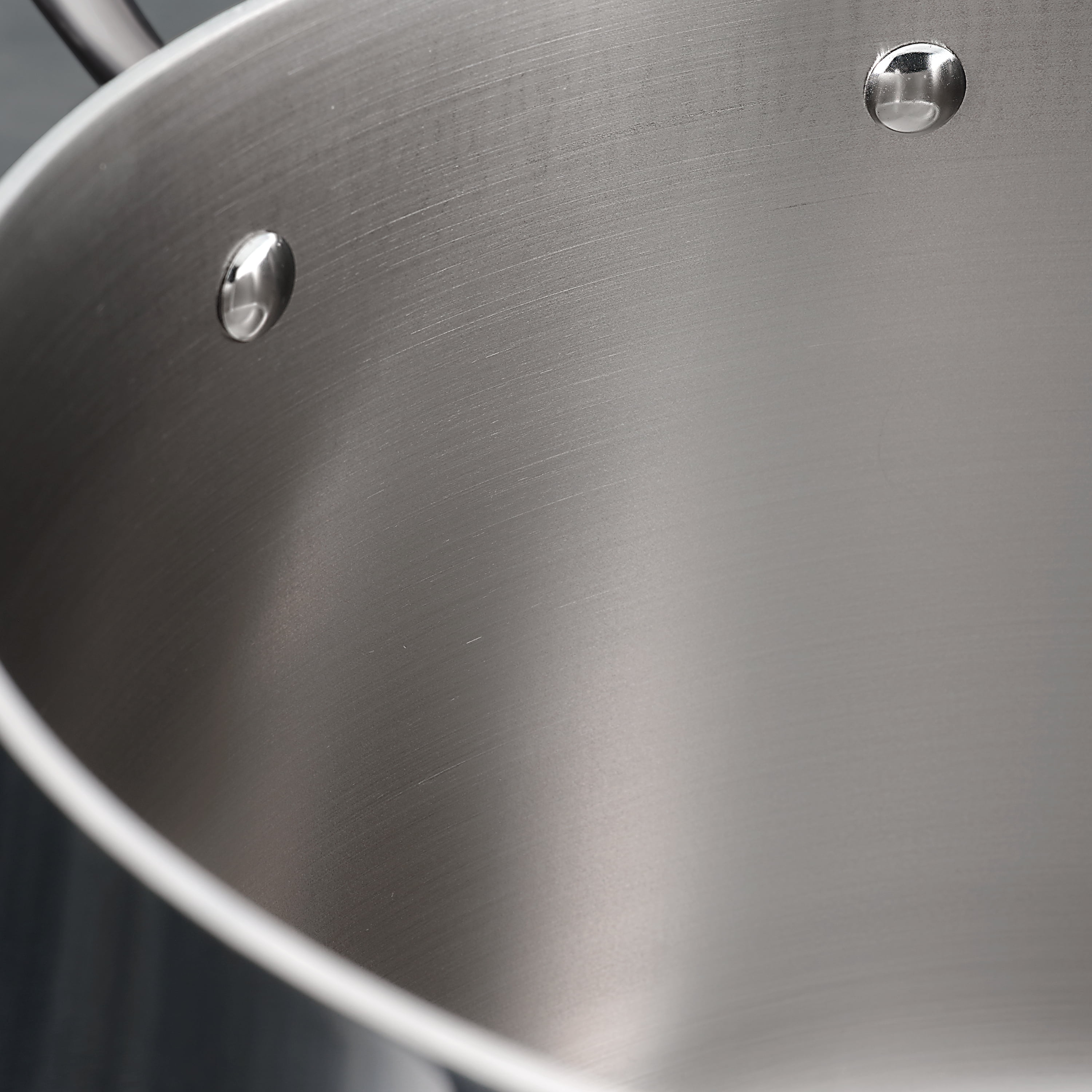 Tri-Ply Clad 2 Qt Covered Stainless Steel Sauce Pan - Image 8