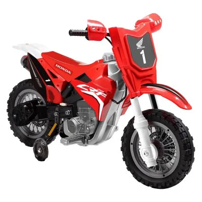 BEST RIDE ON CARS Honda CRF250R Dirt Bike 6V Red - Image 3