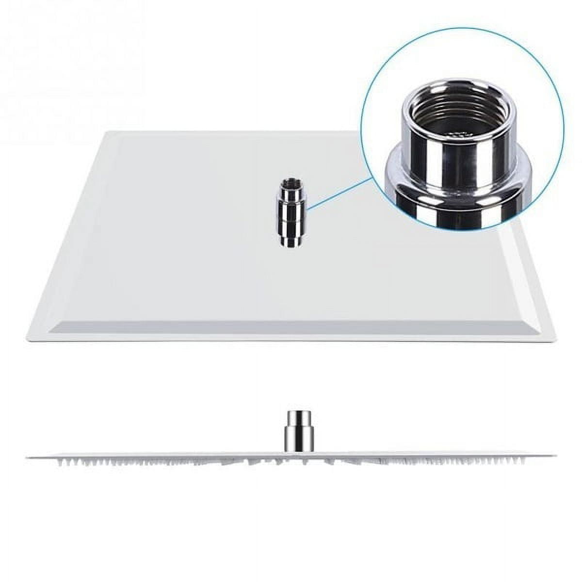 20" Modern Style Stainless Steel Square Rain Shower Head Rainfall Bathroom Top Sprayer - Image 6