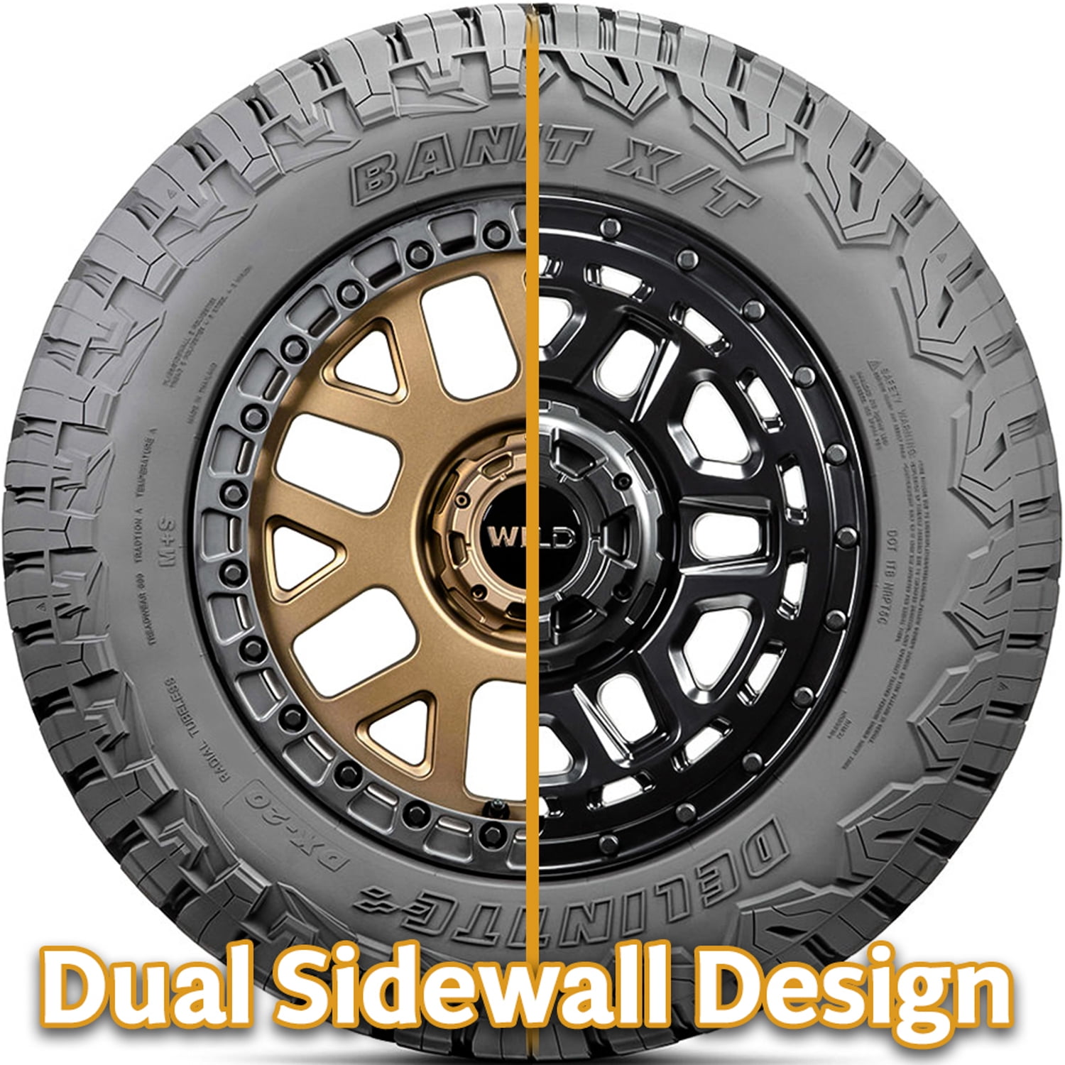 Tire Delinte DX-20 Bandit X/T LT 285/70R17 Load E 10 Ply XT Extreme Terrain Fits: 2021-23 Jeep Wrangler Unlimited Rubicon 392, 2018-20 Jeep Wrangler Unlimited Rubicon - Image 5