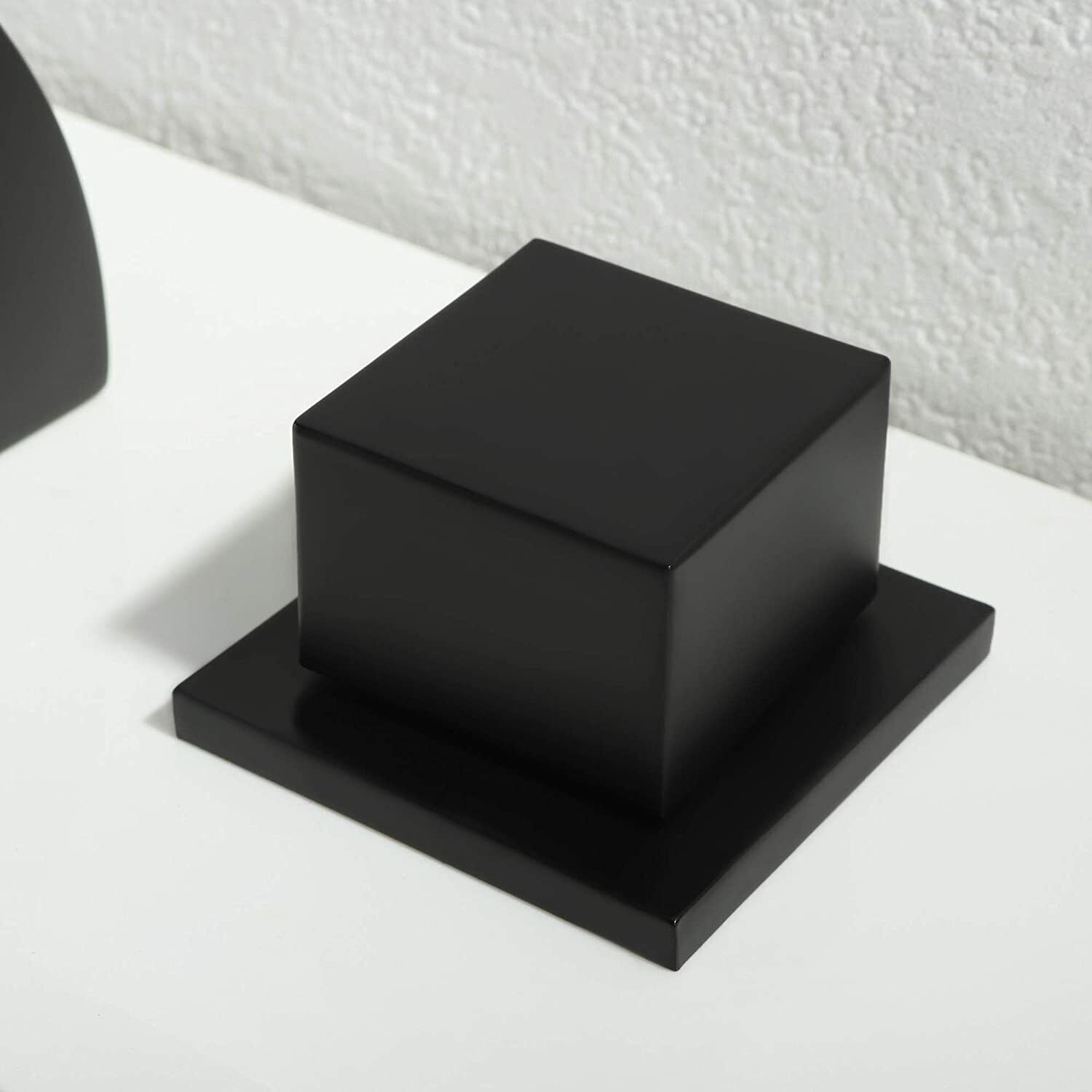 Zovajonia 3 Hole Bathroom Faucet, Matte Black Dual Crystal Knobs Vanity Basin LED Sink Faucet Mixer Bronze Bath Faucets ,Widespread bathroom faucets for sink 3 hole Waterfall Tub Faucet - Image 4