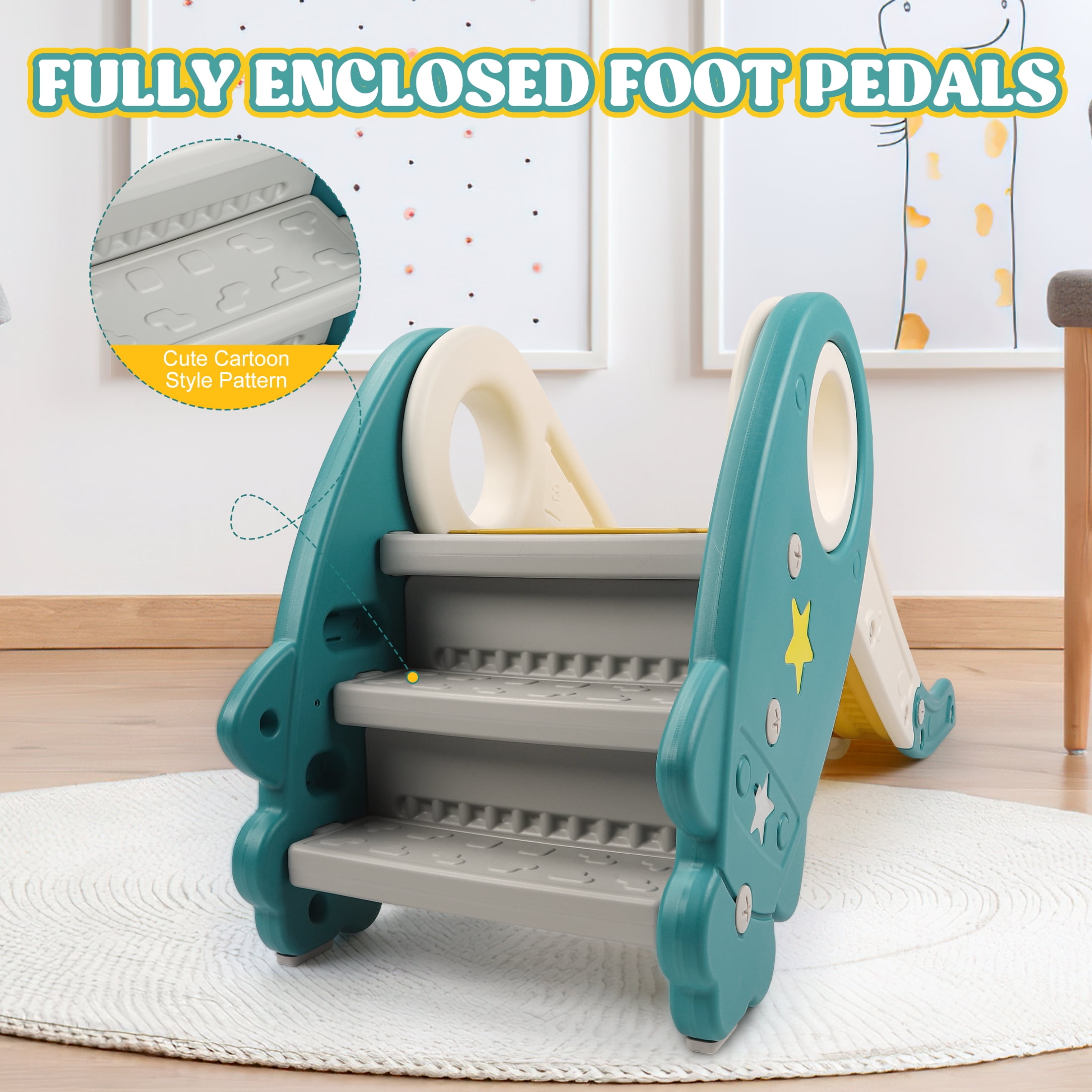 Crtynell Kids Slide, Indoor or Outdoor Slide for Toddlers, Toddler Toy Climbing Slide Playset, Handheld Game for Kids - Image 10