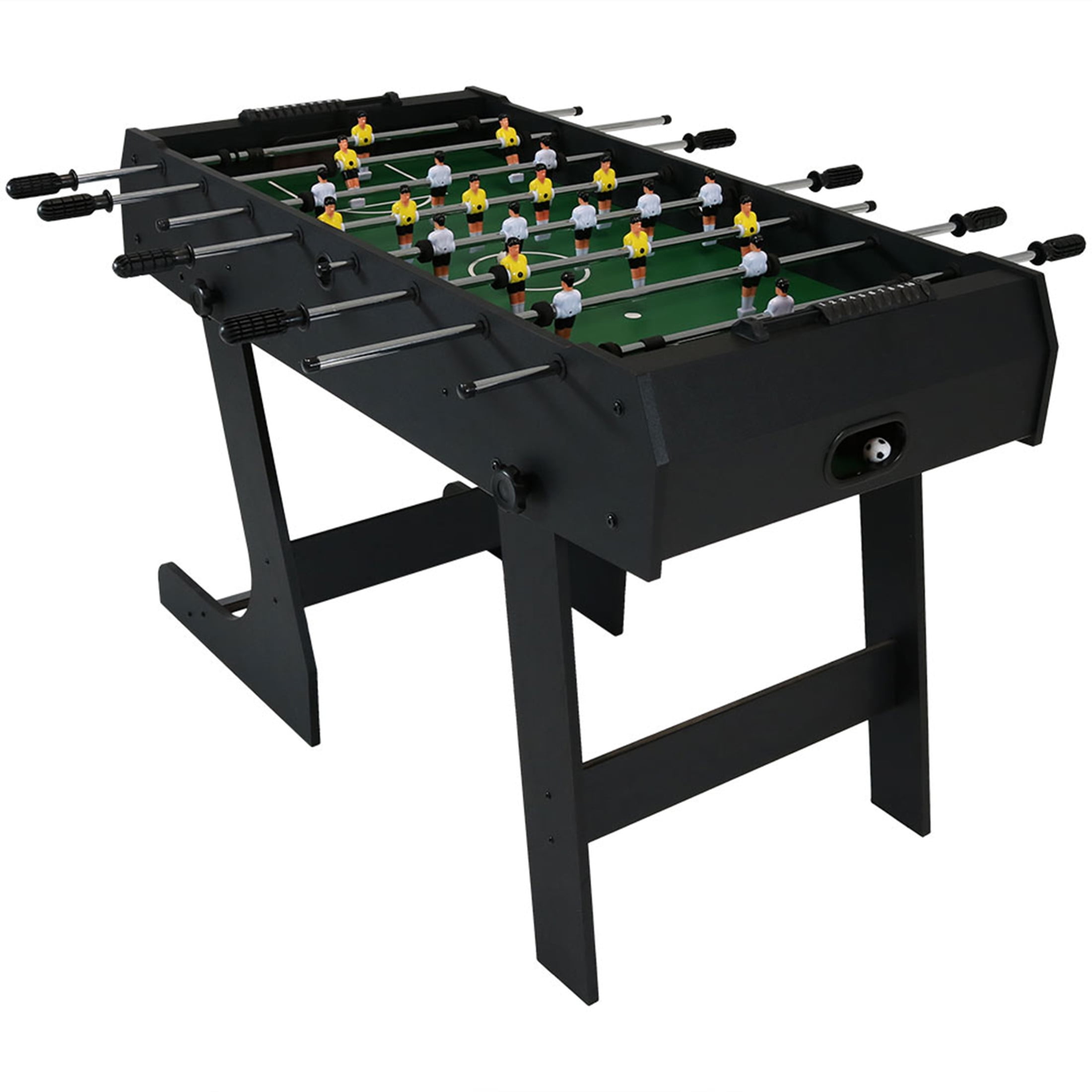 Sunnydaze 2-Player Folding Indoor Foosball Table, Black - Image 7