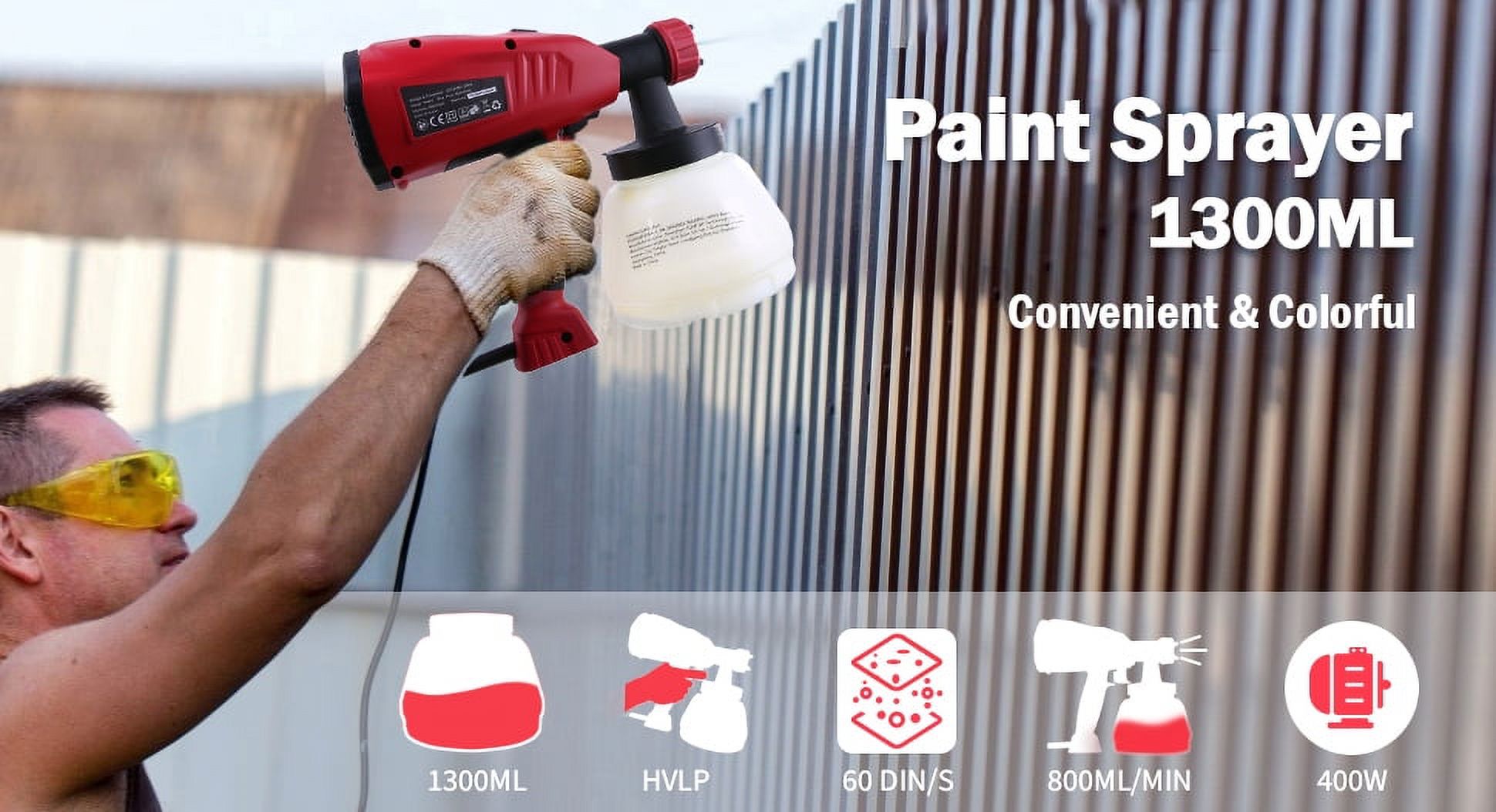 VANNECT Paint Sprayer 700W 1000ML High Power Spray Gun - Image 5