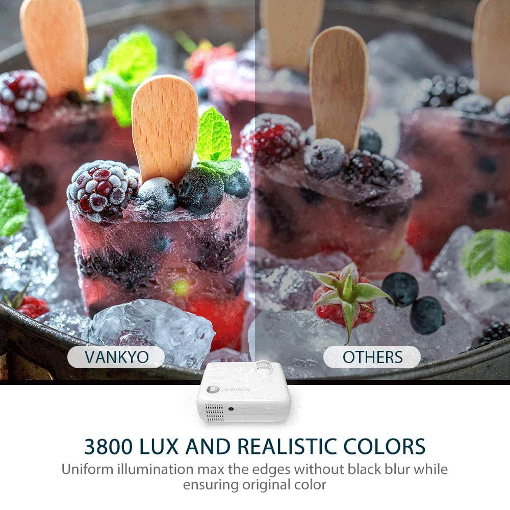 VANKYO Leisure D30 Portable Movie Projector with Built-in Speaker, 236" Display - Image 5