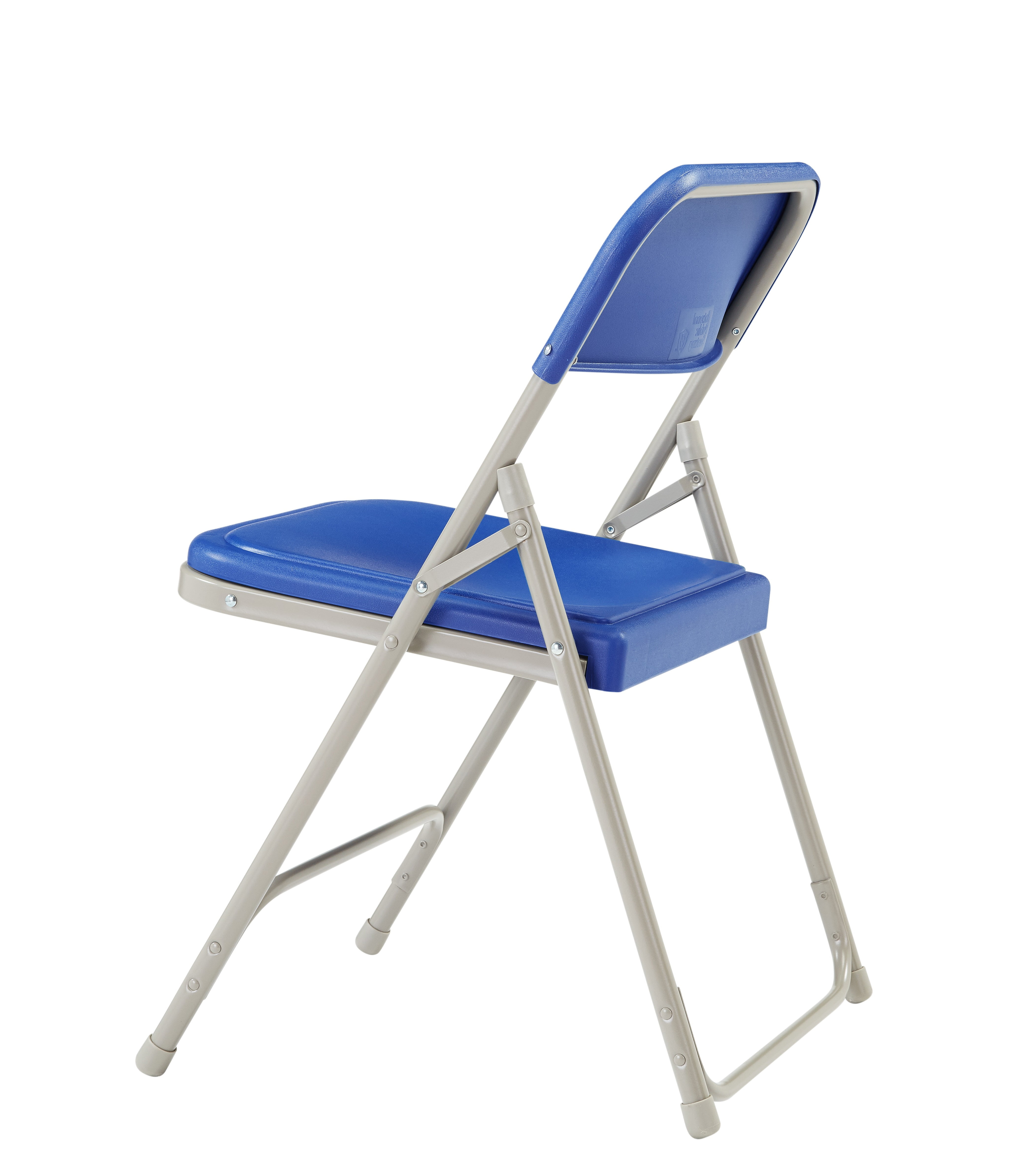 (Pack of 4) NPS 800 Series Premium Lightweight Plastic Folding Chair, Blue - Image 4