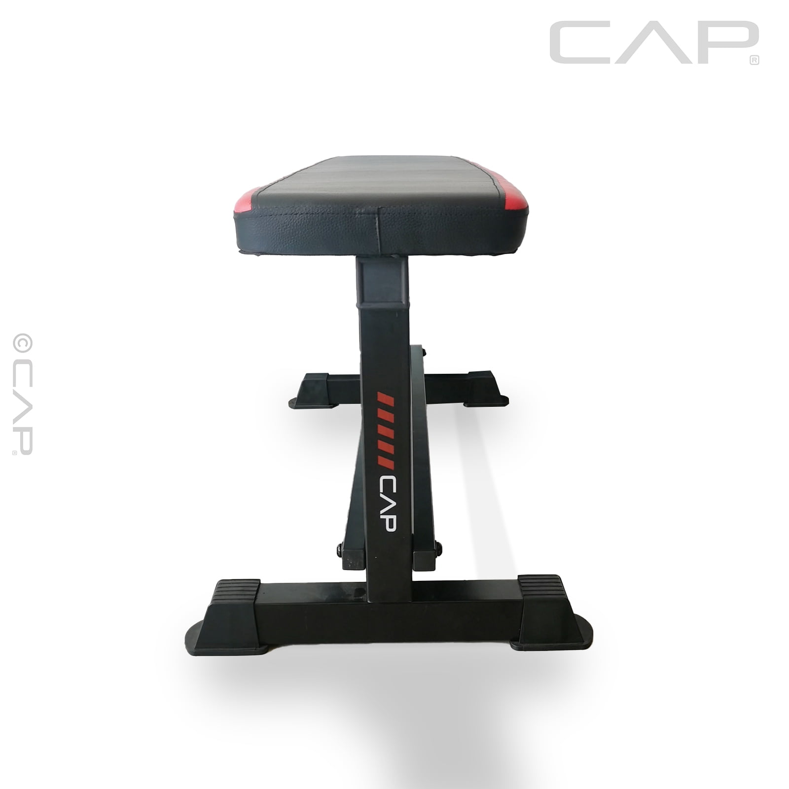 CAP Flat Weight Bench & 50 lb Adjustable Vinyl Dumbbell Set Combo - Image 4
